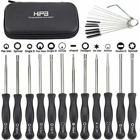 Carburateur Set De 12 Outils De Réglage De Carburateur/tournevis De Réglage Pour Moteur À 2 Temps Embout Splined/pac Man/d/double D Pour Débroussailleuse Tronçonneuse Poulan Usqvarna Stil Eco