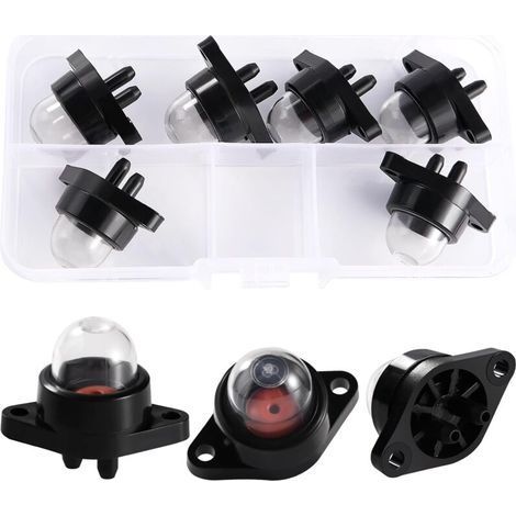 Voogenzek 6 Pièces Ampoule Amorçage, Carburateur Pompe À Ampoule D'Amorçage, Bulle D'Huile De Carburateur, Compatible Avec Poulan 530071835 530047213 Scie À Gaz