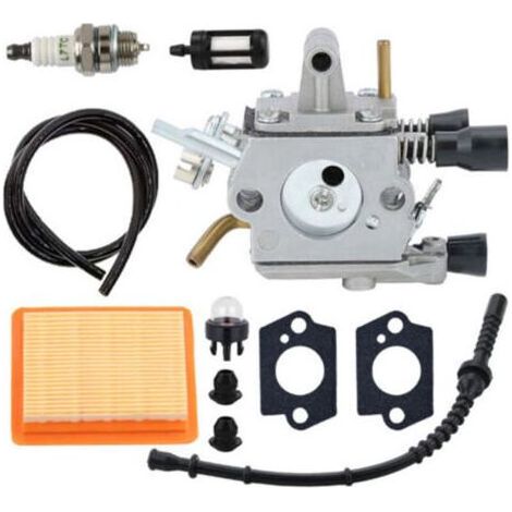 Carburateur Fs120 Fs200 Fs250 Fs300 Fs350 Fr350 Kit Rechange Avec Filtre À Air, Joint, Bougie, Pompe Amorcage Pour Débroussailleuse