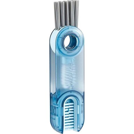 Brosse De Nettoyage De Bouteille 3 En 1 Brosse Multifonctionnelle Gobelet Outil De Nettoyage Mini Porte-gobelet En Silicone Nettoyant 1pc (bleu),
