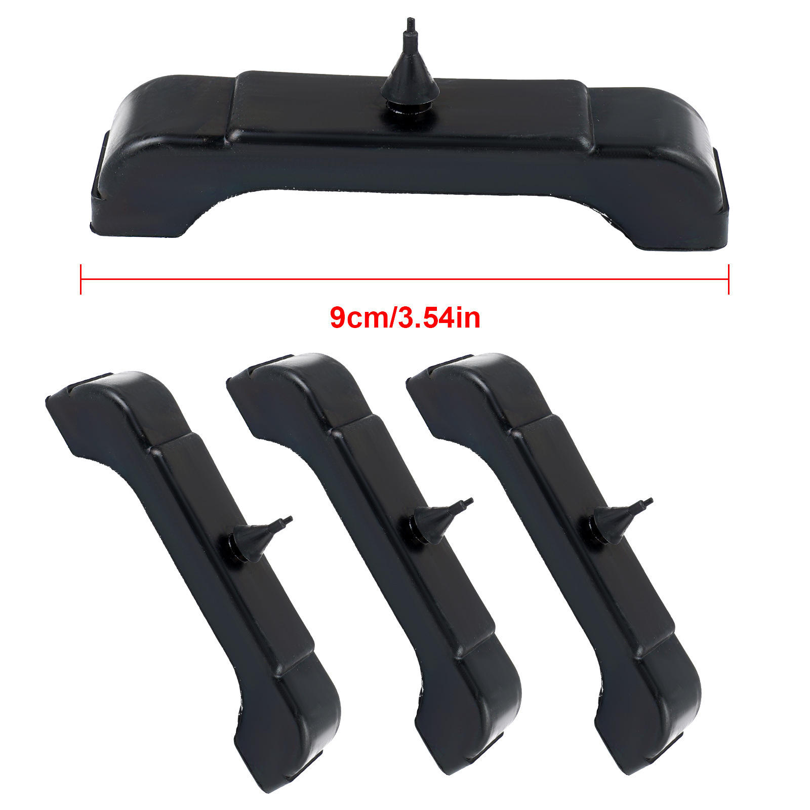 4012-326-681s Schwarze Gummi-dreikern-kühler-montageplatte Für Gm, Buick, Chevrolet Und Gmc