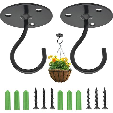 2 Paquets De Crochets Muraux En Métal Pour Plantes Robustes