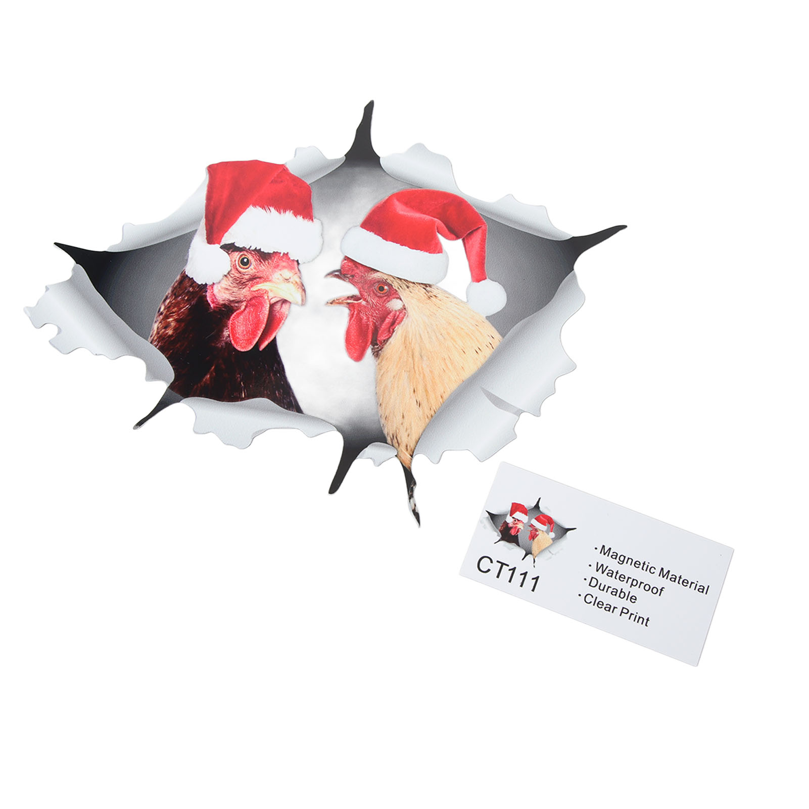 Weihnachtliche Kühlschrankmagnete, Wasserfest, Mit 3d-locheffekt, Magnetaufkleber Für Kühlschrankschränke Ct111