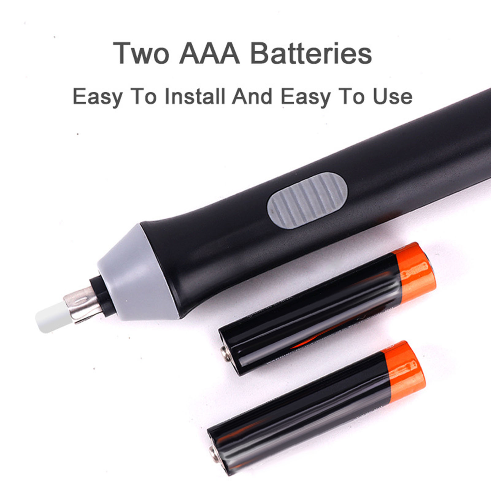 Elektrischer Radierer, Batteriebetrieben, Drehbar Und Automatisch, Ideal Für Künstler, Die Skizzieren, Malen Und Zeichnen, Schwarz.