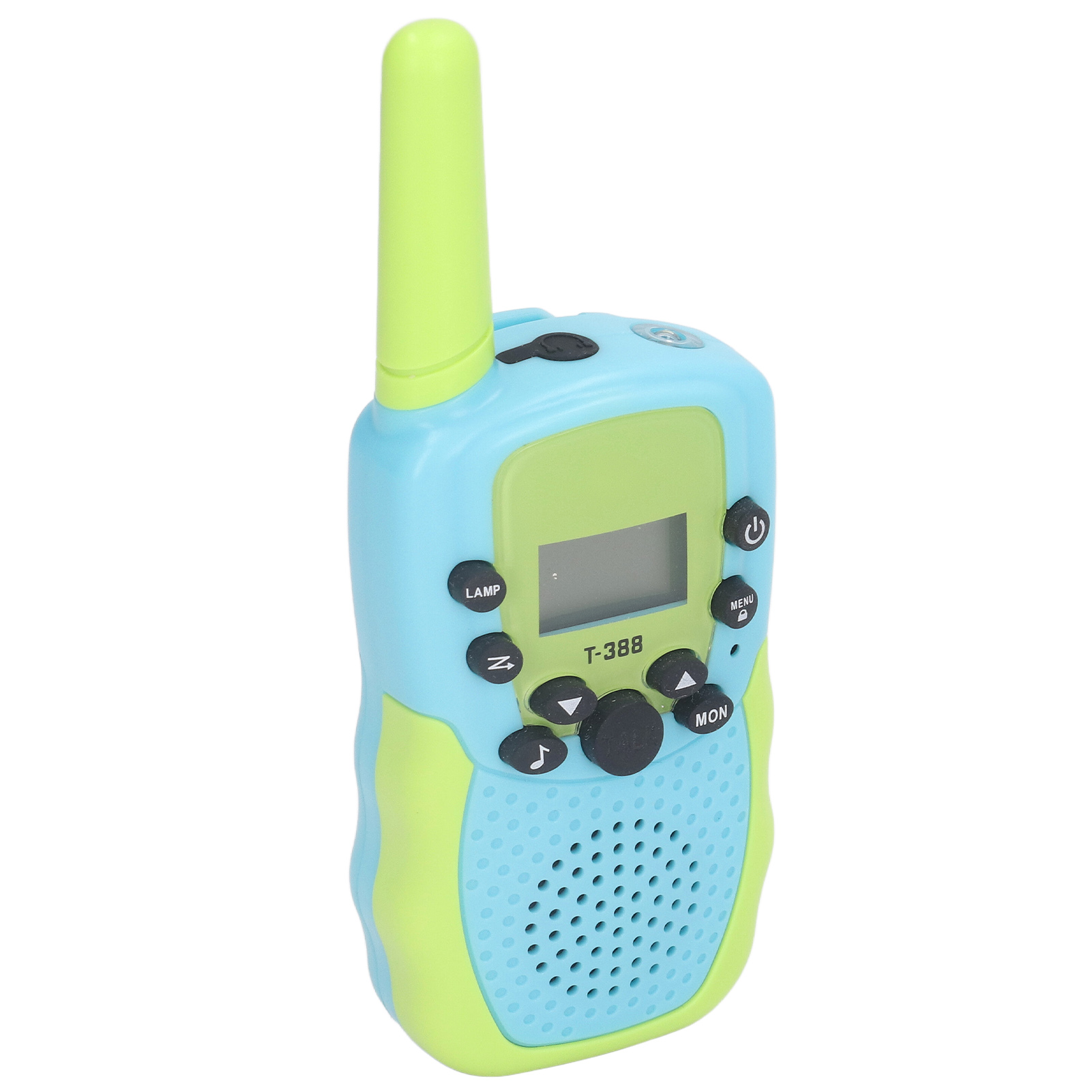 Set Mit 3 Kinder-walkie-talkies Mit Led-taschenlampe Und Hintergrundbeleuchtung Für Outdoor-aktivitäten Wie Camping Und Wandern (grün/blau)