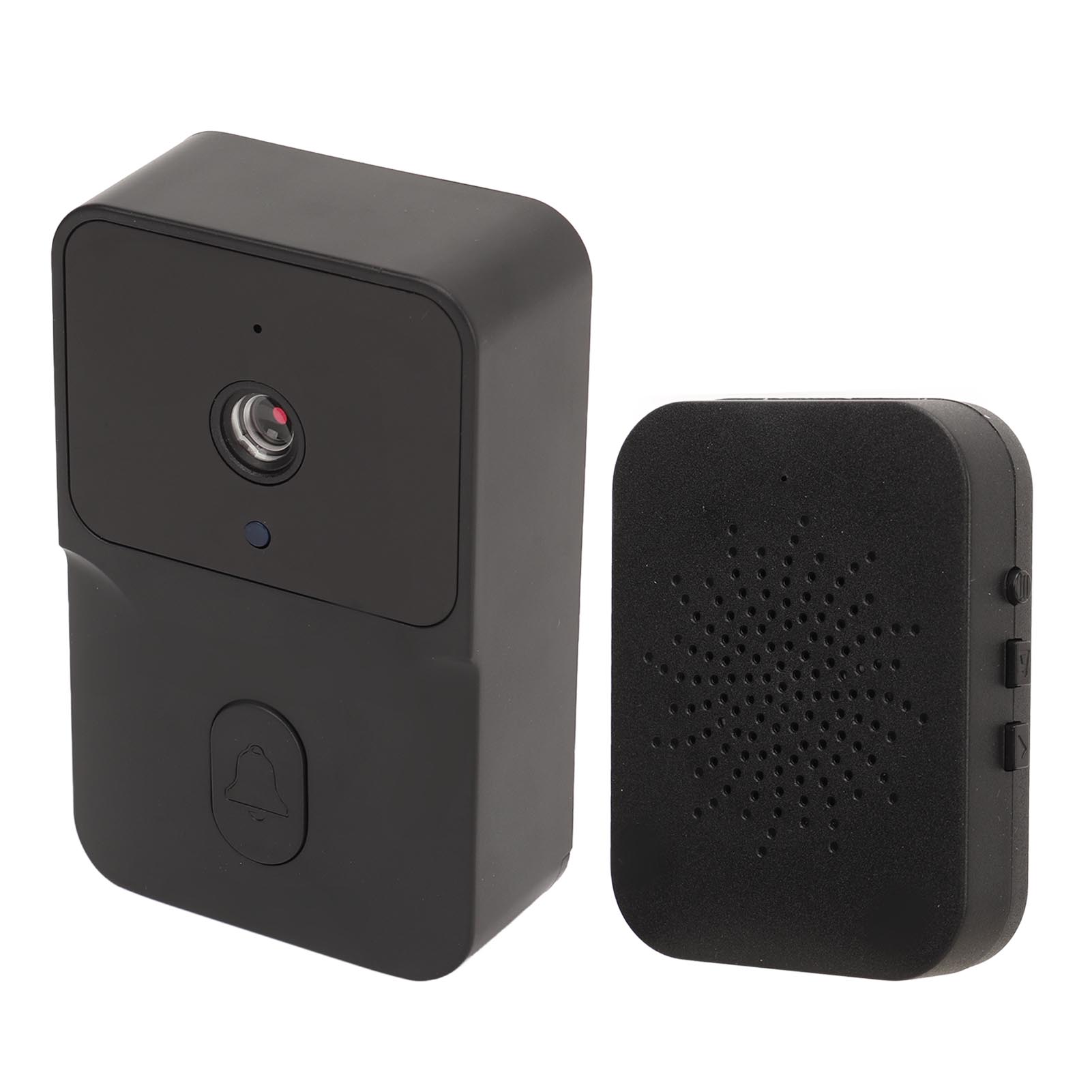 Kabellose Video-türklingel Mit Wlan, Hd-nachtsicht Und Batteriebetrieb Für Tuya (schwarz)