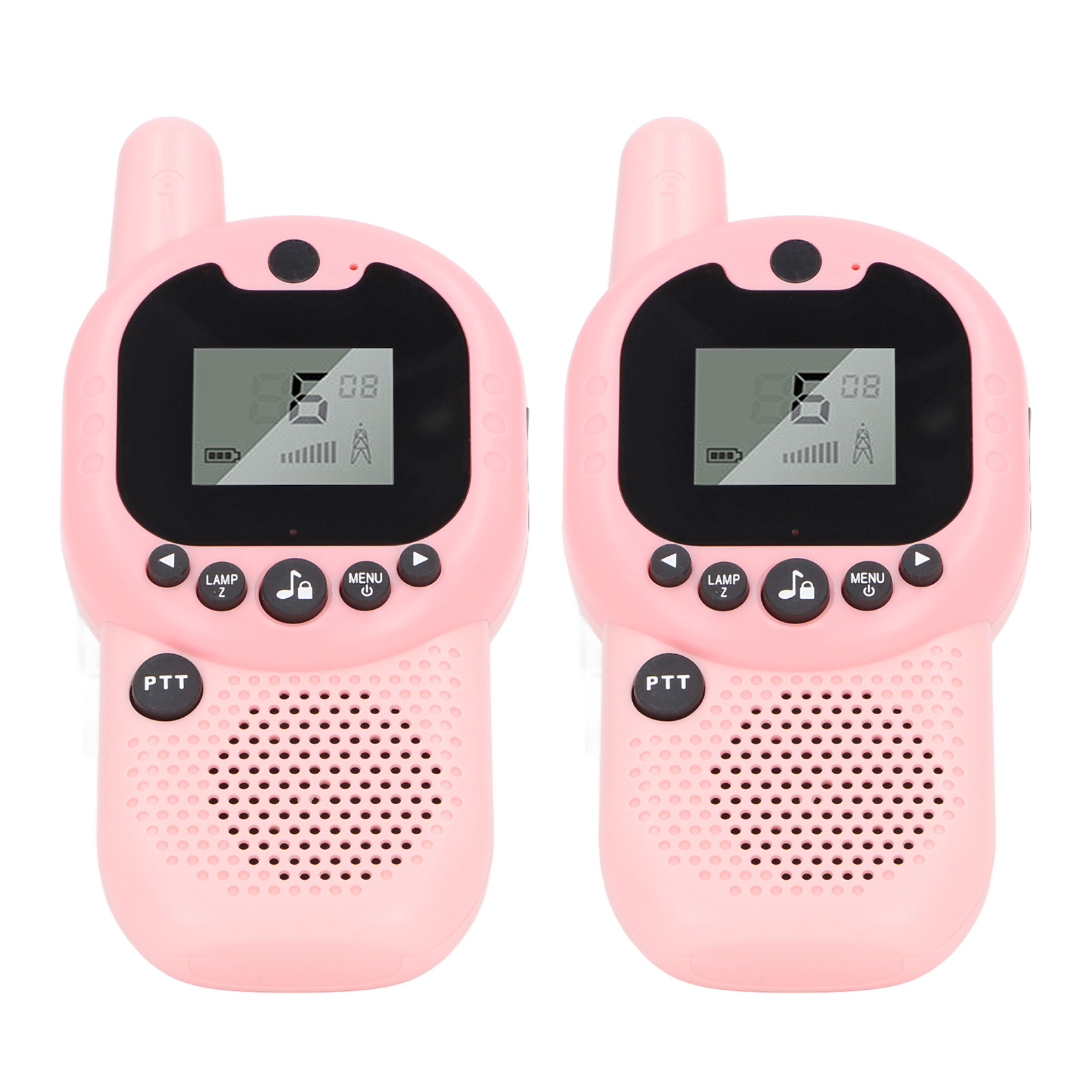 Kinder-walkie-talkies, Robuste Mini-walkie-talkies Aus Abs-kunststoff Mit Bluetooth-funktion, 2 Stück, Rosa.
