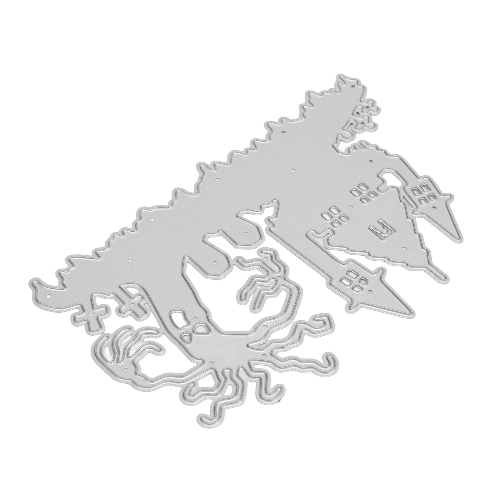 Halloween-ausschnitt Aus Kohlenstoffstahl Zur Herstellung Von Karten, Geisterhäusern, Burgen, Bäumen, Für Scrapbooking Und Diy-dekorationen.
