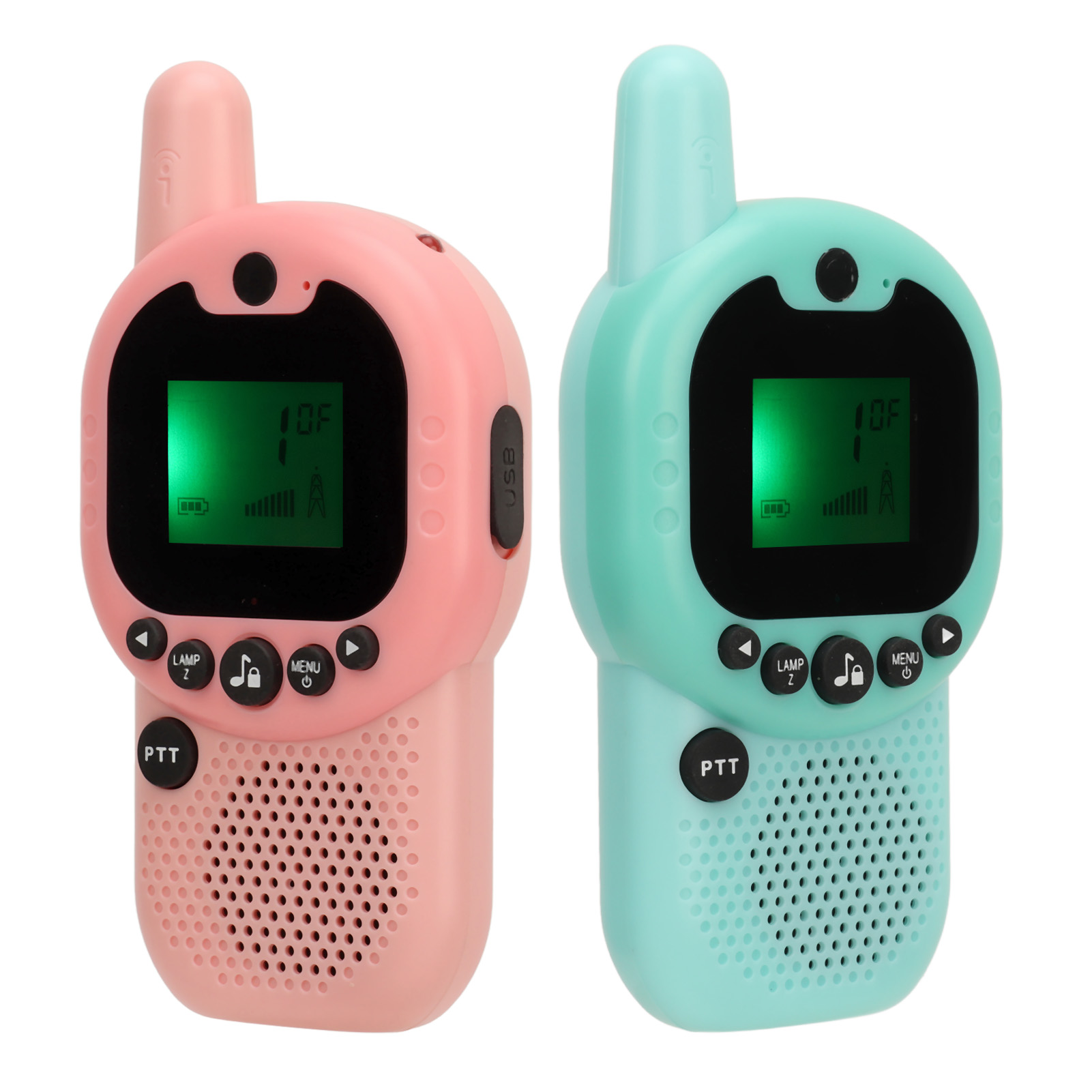 Set Aus 2 Tragbaren, Wiederaufladbaren Walkie-talkies Mit Großer Reichweite Für Kinder Und Erwachsene, Ideal Für Camping Und Spiele.