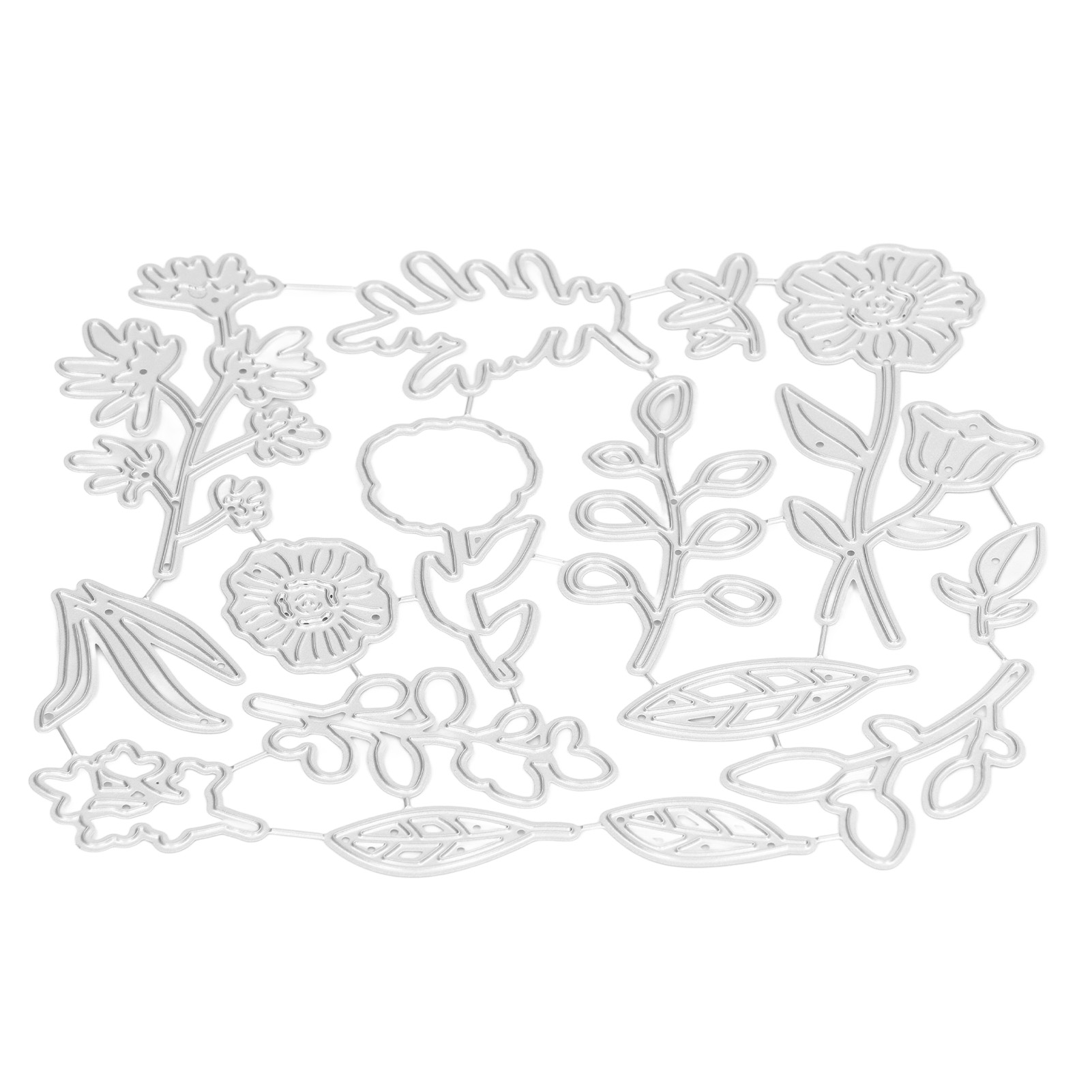 Metall-stanzschablone Für Diy-scrapbooking Mit Blumen- Und Pflanzenmotiven, Ideal Zum Dekorieren Von Oster- Und Weihnachtskarten.