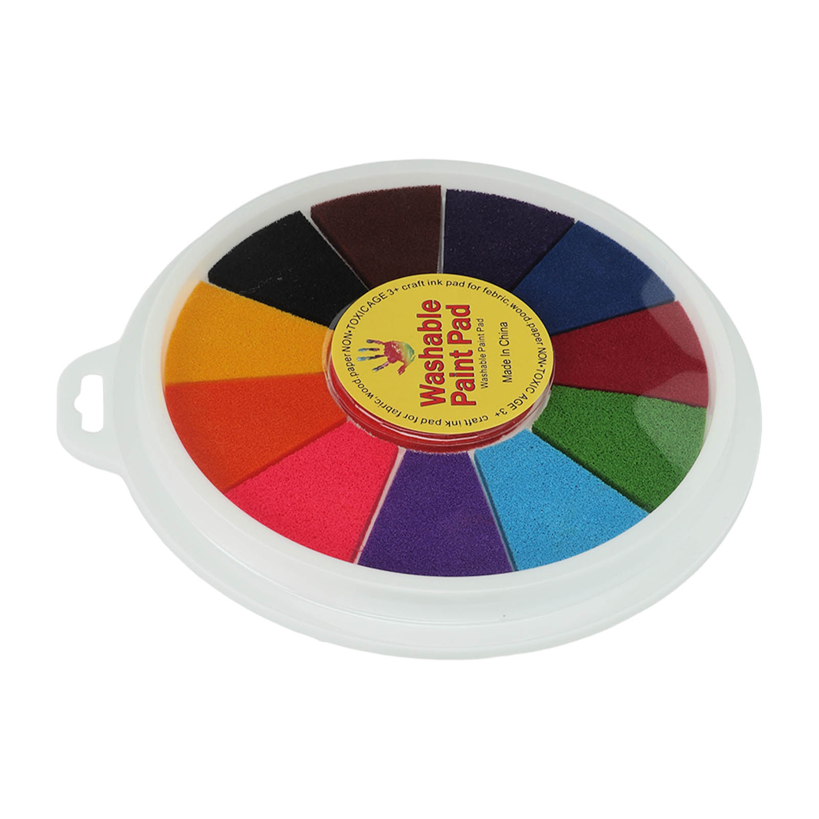 Set Mit Abwaschbaren Kinderstempeln, 12 Farben, Druckbare Stempel Zum Malen Und Basteln Für Kinder.