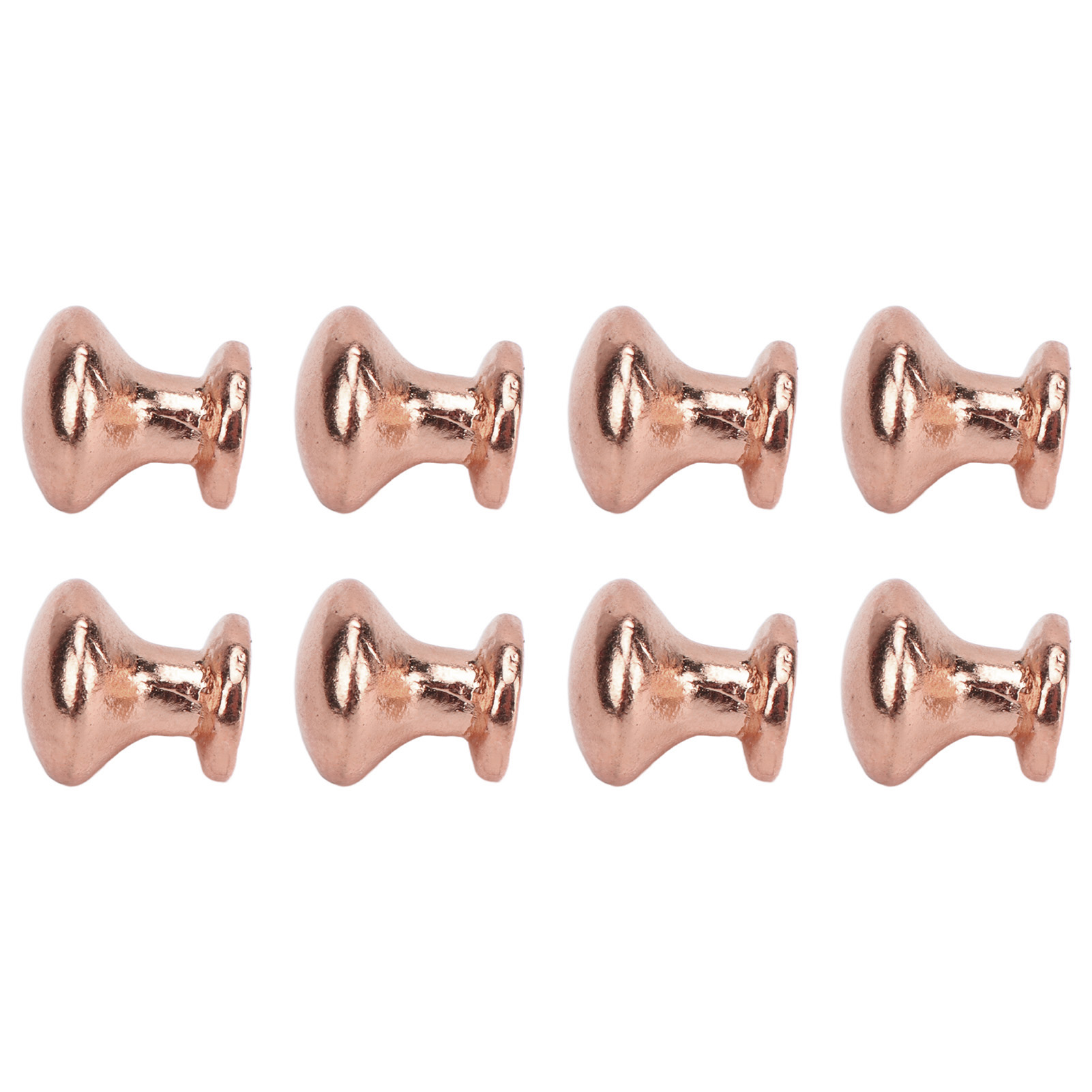 Set Aus 8 Miniatur-türknöpfen Mit Runden Köpfen, Maßstab 1:12, Schlichtes Design, Aus Metall, Für Puppenhäuser, Bronze-violette Farbe.