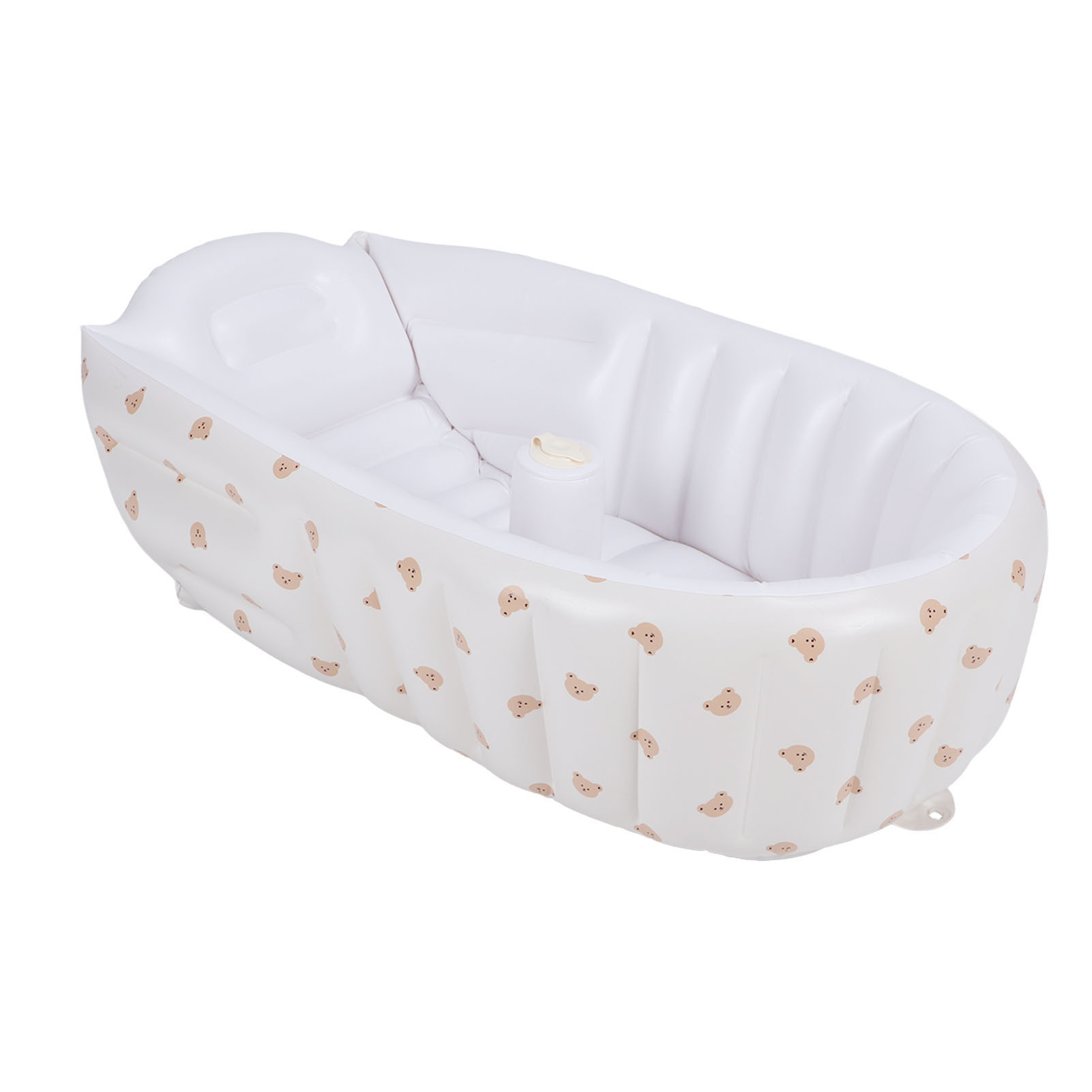 Aufblasbare Babybadewanne, Faltbare Badewanne Für Kleinkinder, Tragbarer Babyduschsitz Mit Eingebauter Luftpumpe Typ C.