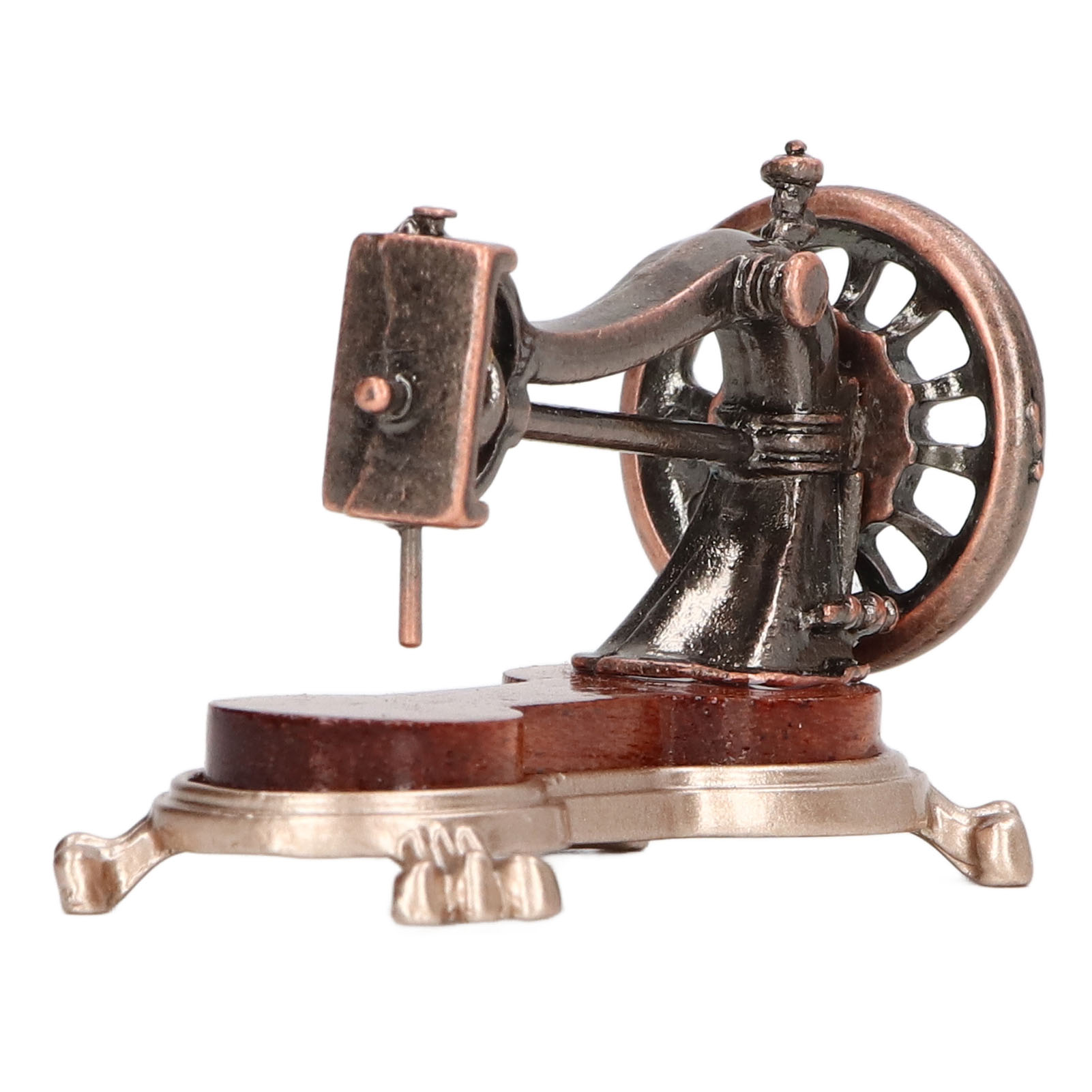 Puppenhaus-nähmaschine, Mini-tragbar, Ein Niedliches Miniatur-metallmodell Für Puppenhäuser Im Maßstab 1:12.