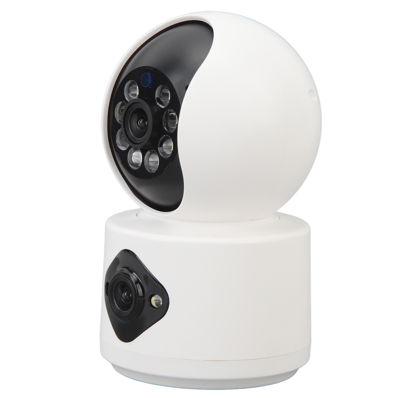 Drahtlose Überwachungskamera Für Den Innenbereich Mit Doppellinse, Hd-auflösung, Zwei-wege-audio, Babyphone Und Monitor.