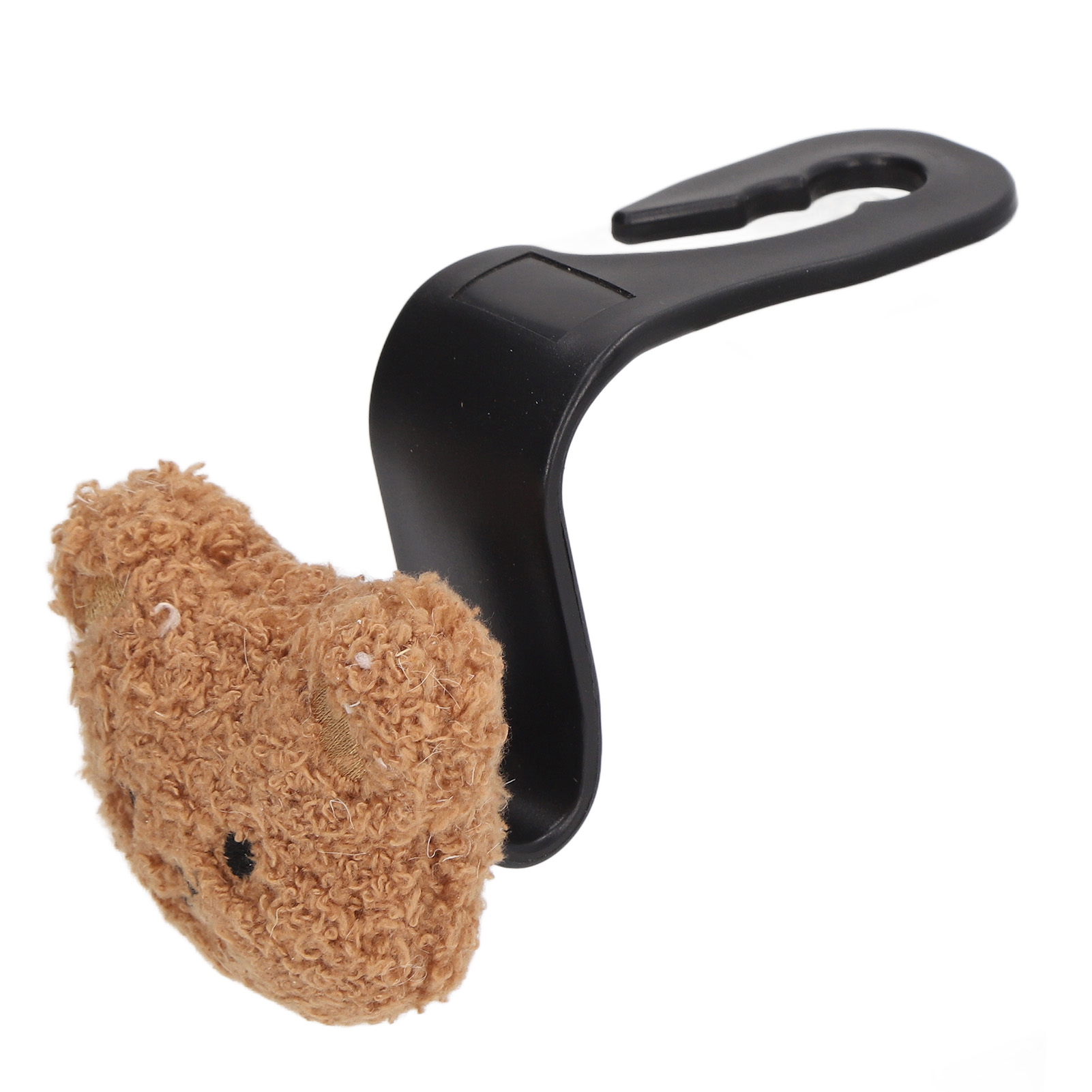 Tragbarer Autositz-kopfstützenhaken, Niedlicher Deko-teddybär, Flaschenhaken, Lätzchen, Babyzubehör, Brauner Bär.
