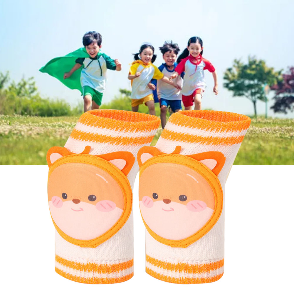 Paar Dünne, Atmungsaktive Kinder-knieschoner Mit Cartoon-motiven, Schützende Knieschoner Für Kinder Von 0 Bis 4 Jahren, Shiba Inu.