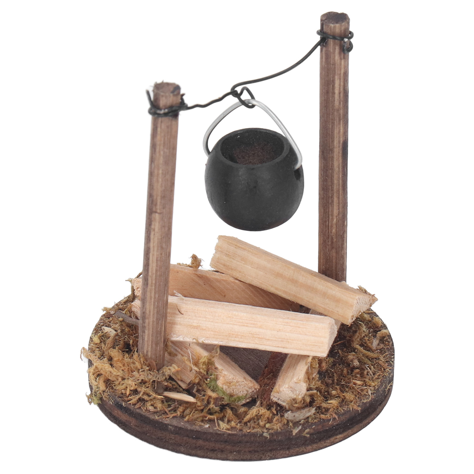 Selbstgebauter Holzkamin Für Puppenhäuser, Miniaturofen Für Puppenhäuser, Holzofen, Topfdekoration.