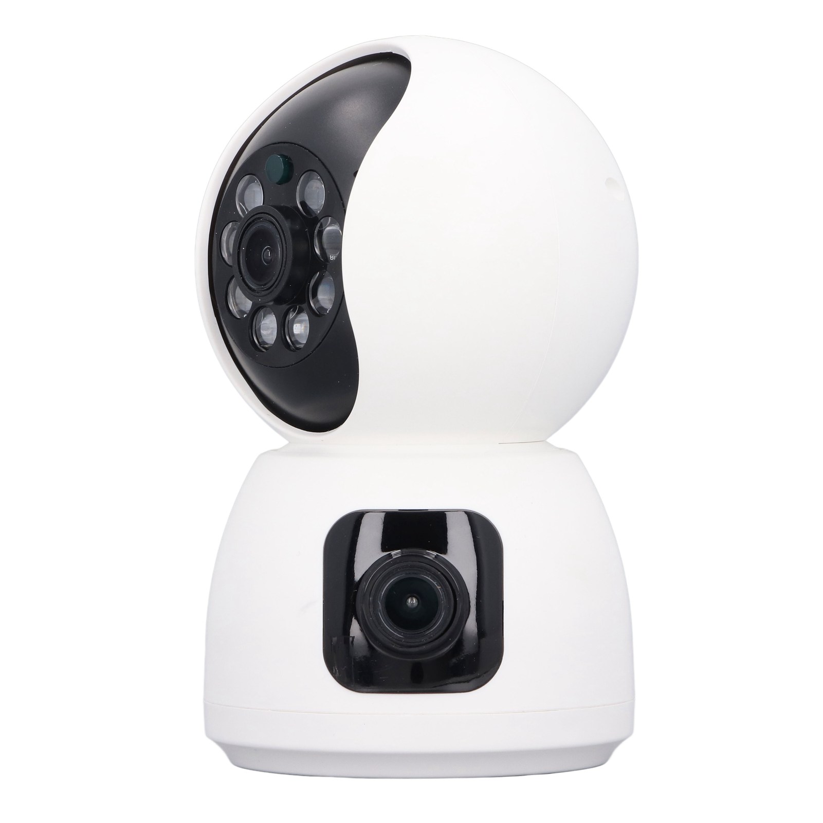 Drahtlose Überwachungskamera Mit Dual-objektiv (1080p), Zwei-wege-audio, Babyphone Und Wi-fi-fernbedienung Für Den Innenbereich.