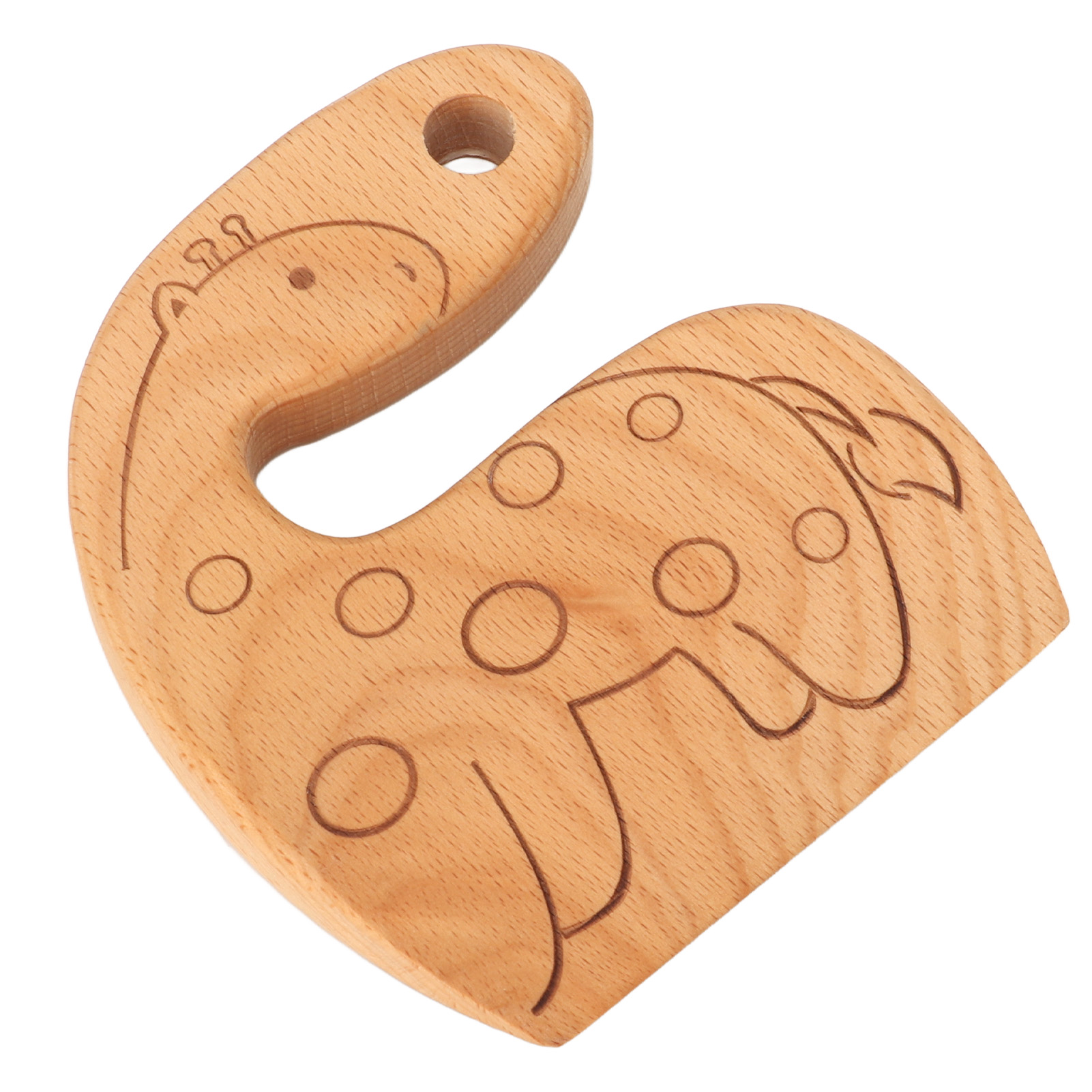 Sicherer Obst- Und Gemüseschneider Aus Holz Mit Giraffenmuster, Kinderküchenmesser, Küchenhelfer Zum Kochen.