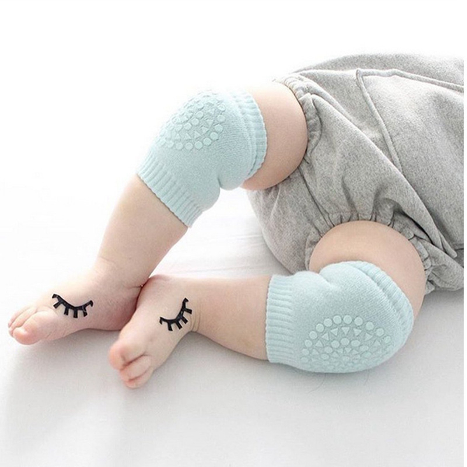 Ein Paar Weiche, Rutschfeste Kinder-knieschoner Zum Schutz Der Knie Von Babys Und Kleinkindern, Die Anfangen Zu Krabbeln.