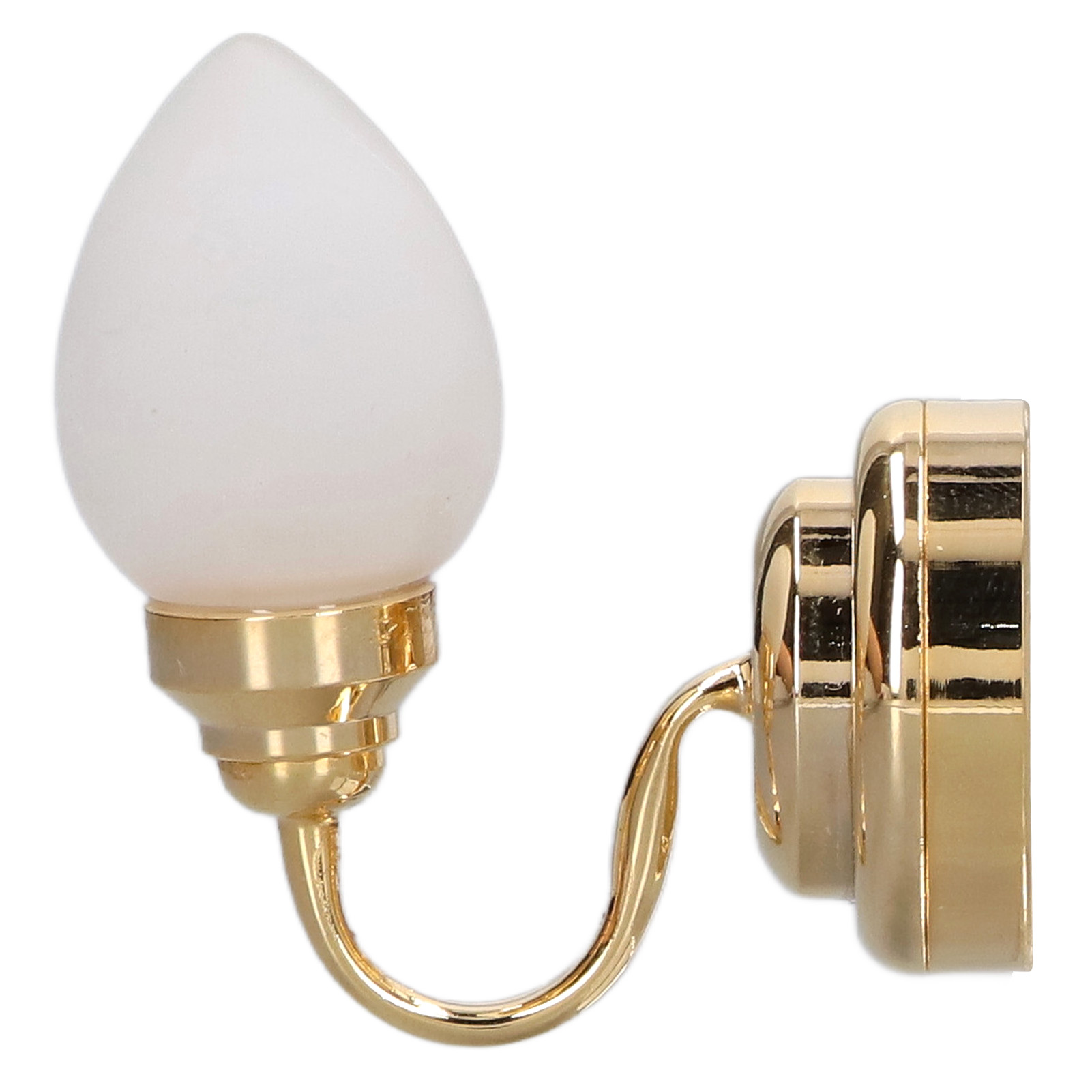 Miniatur-wandlampe Mit Mattierter Glaskuppel, Wandlampe Für Puppenhäuser, Dekoration, Miniatur-puppenhausspielzeug Im Maßstab 1:12.