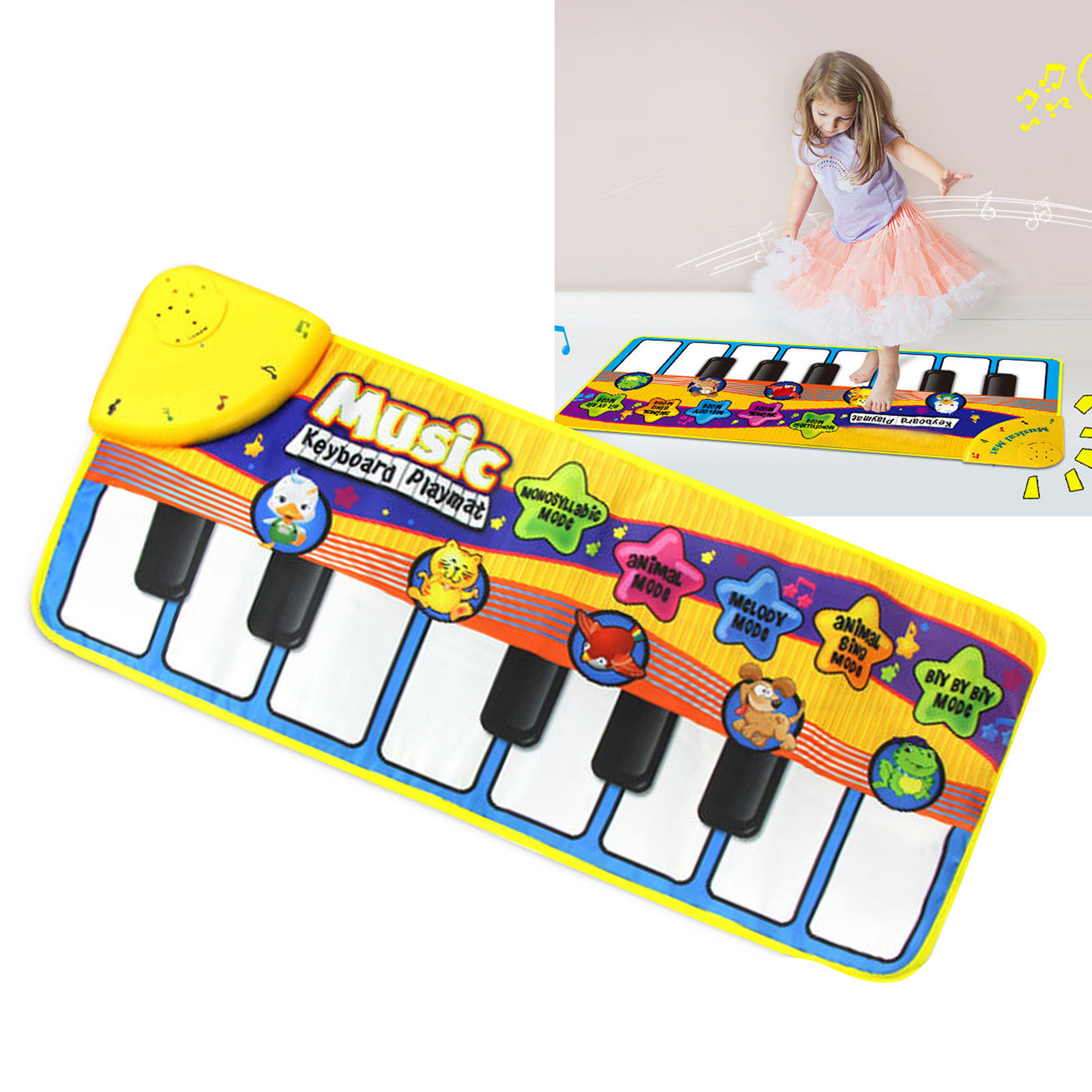 Musikmatte Für Krabbelnde Babys, Klaviertastaturmatte Für Kleinkinder, Musikmatte In Englischer Sprache Für Die Frühkindliche Bildung.