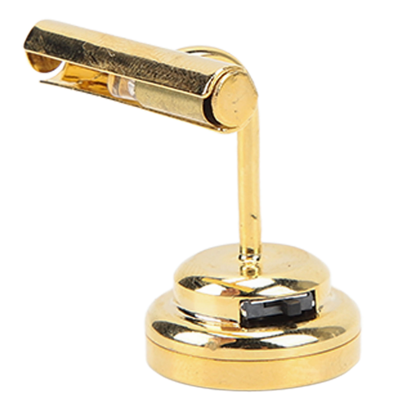 Miniatur-wandlampe Für Puppenhäuser, Mini-led-wandlampe Mit Batterie Für Puppenhäuser Im Maßstab 1:12, Goldfarben.