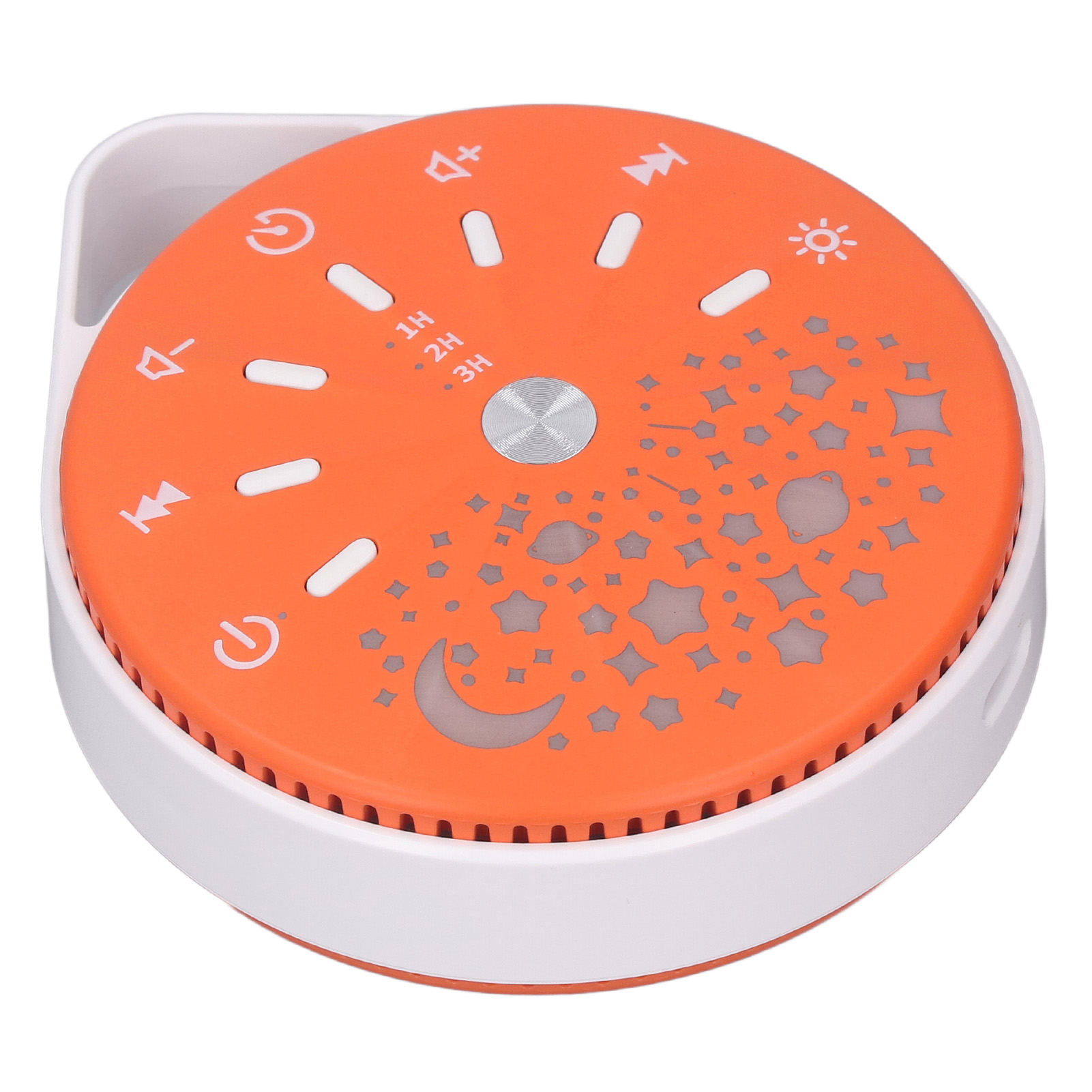 Led-babysoundsystem Mit Farbverlauf, 7 Farbigen Lichtern, Entspannender Zweifarbenanzeige Und Schlafgeräuschfunktion (orange)