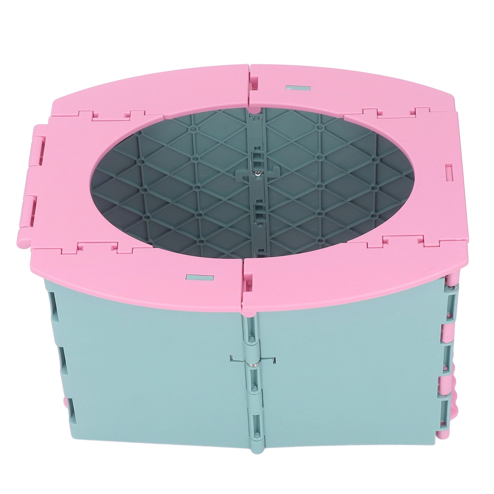 Klappbarer Toilettensitz, Attraktiv, Vielseitig Und Tragbar Für Die Verwendung Im Auto, Rosa.