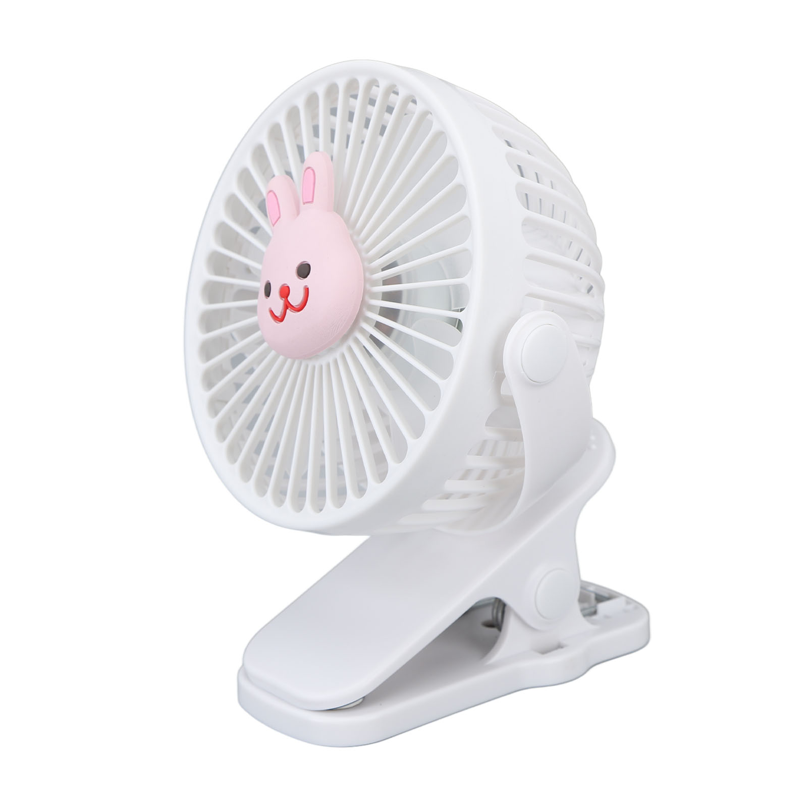 Kinderwagen-ventilatorclip, Usb-anschluss, Cartoon-design, 3 Geschwindigkeitsstufen, Tragbar, Modern, Verstellbar, Typ 1