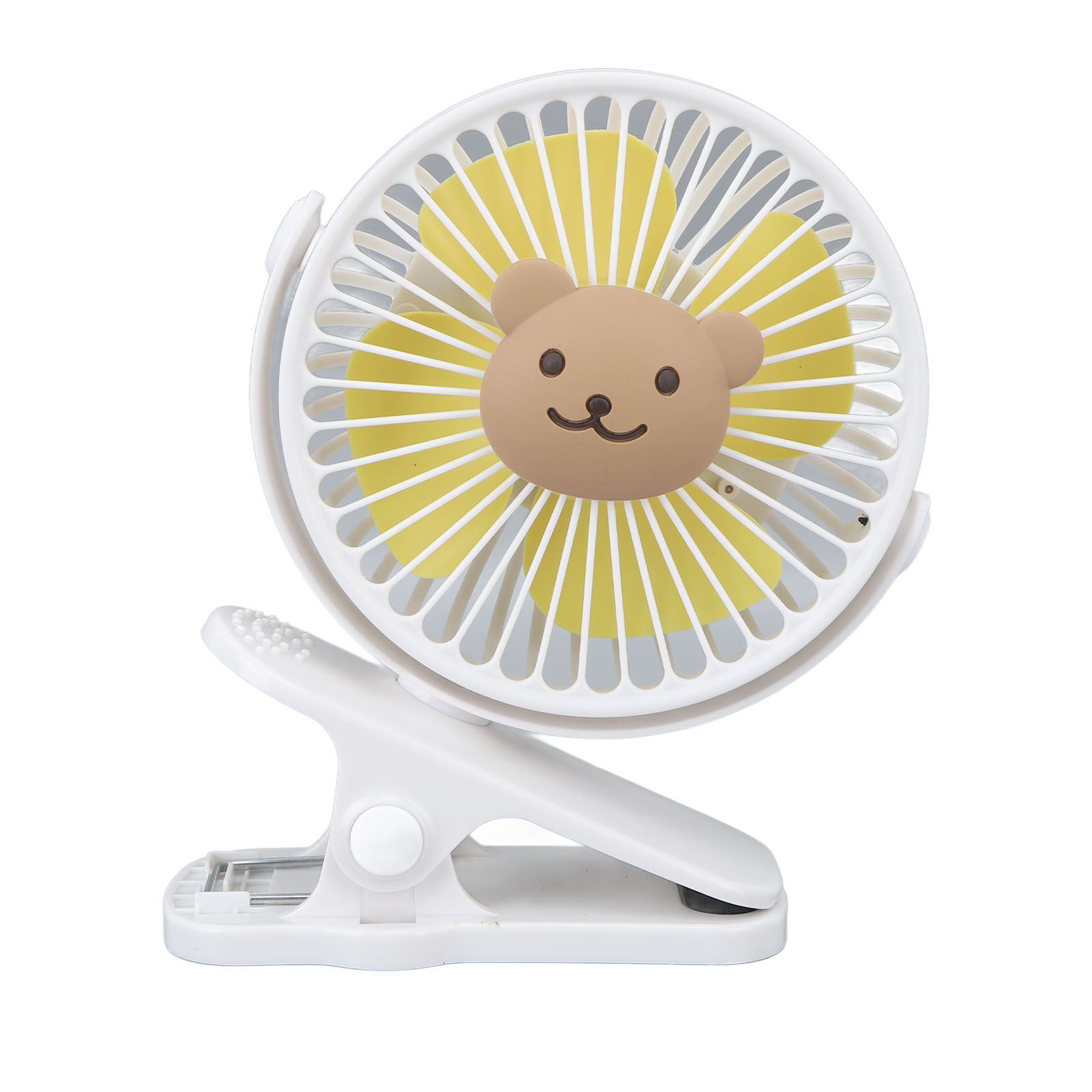 Kinderwagen-ventilatorclip, Usb-anschluss, Cartoon-print, 3 Geschwindigkeitsstufen, Tragbar, Modern, Verstellbar, Typ 3