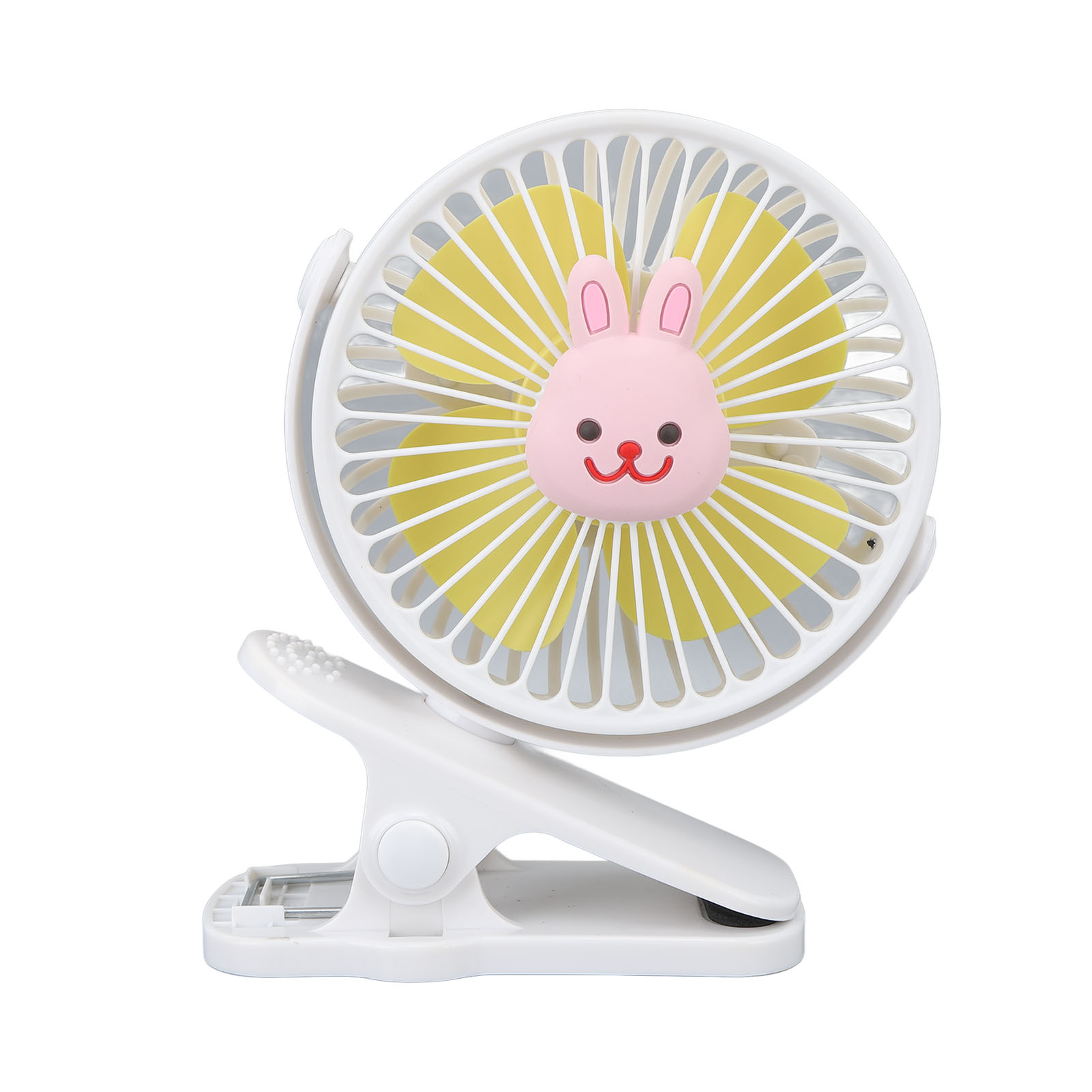 Kinderwagen-ventilatorclip, Usb-anschluss, Cartoon-design, 3 Geschwindigkeitsstufen, Tragbar, Modern, Verstellbar, Typ 2