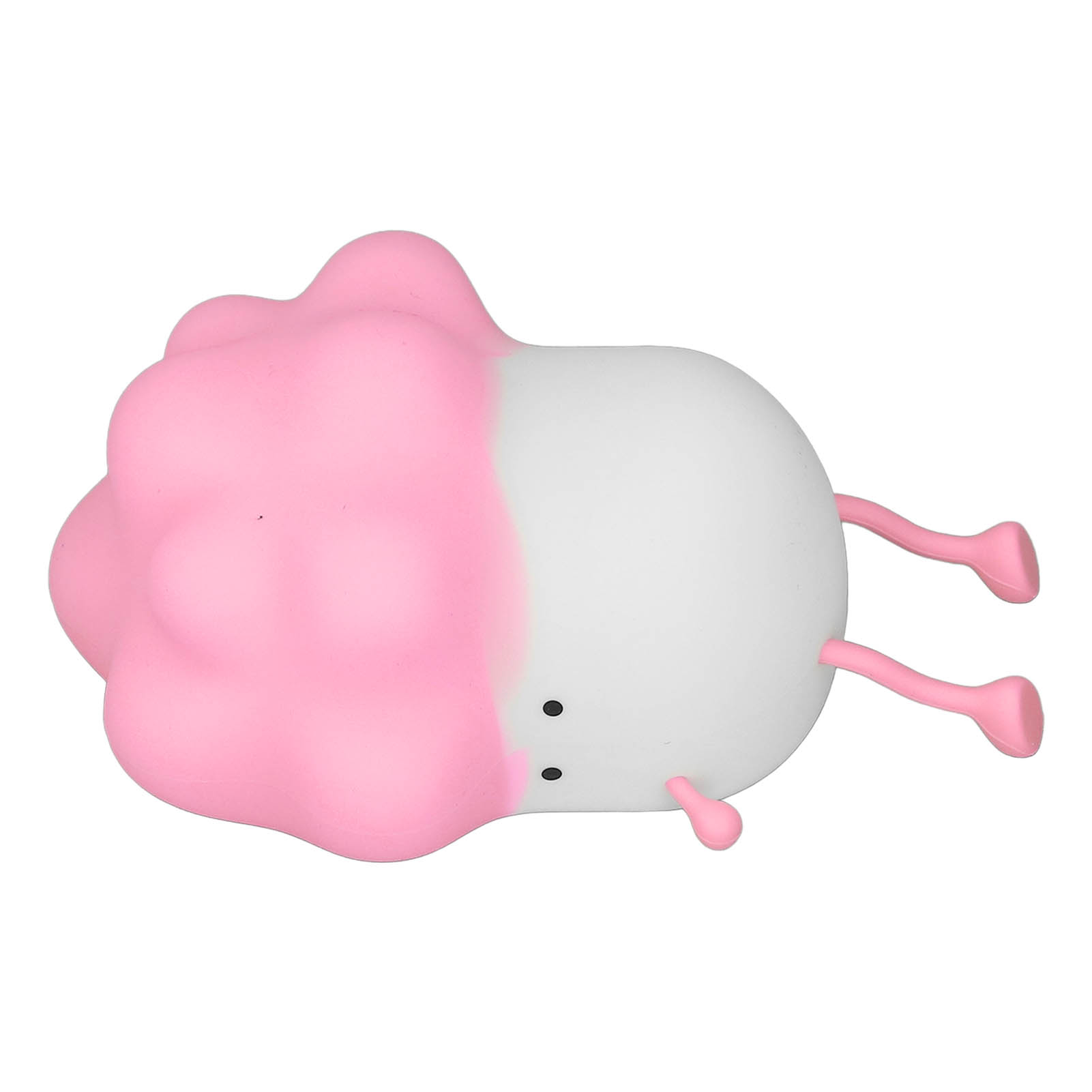 Kohlförmige Nachttischlampe, Led, Silikon, Wiederaufladbar, 3 Modi, Berührungssensor, Rosa.