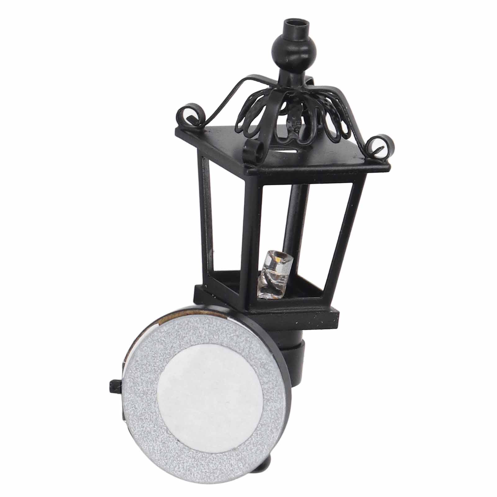 Puppenhaus-wandleuchte Im Maßstab 1:12, Schwarz, Miniatur-led-wandleuchte, Dekoration Für Puppenhäuser Und Gärten.