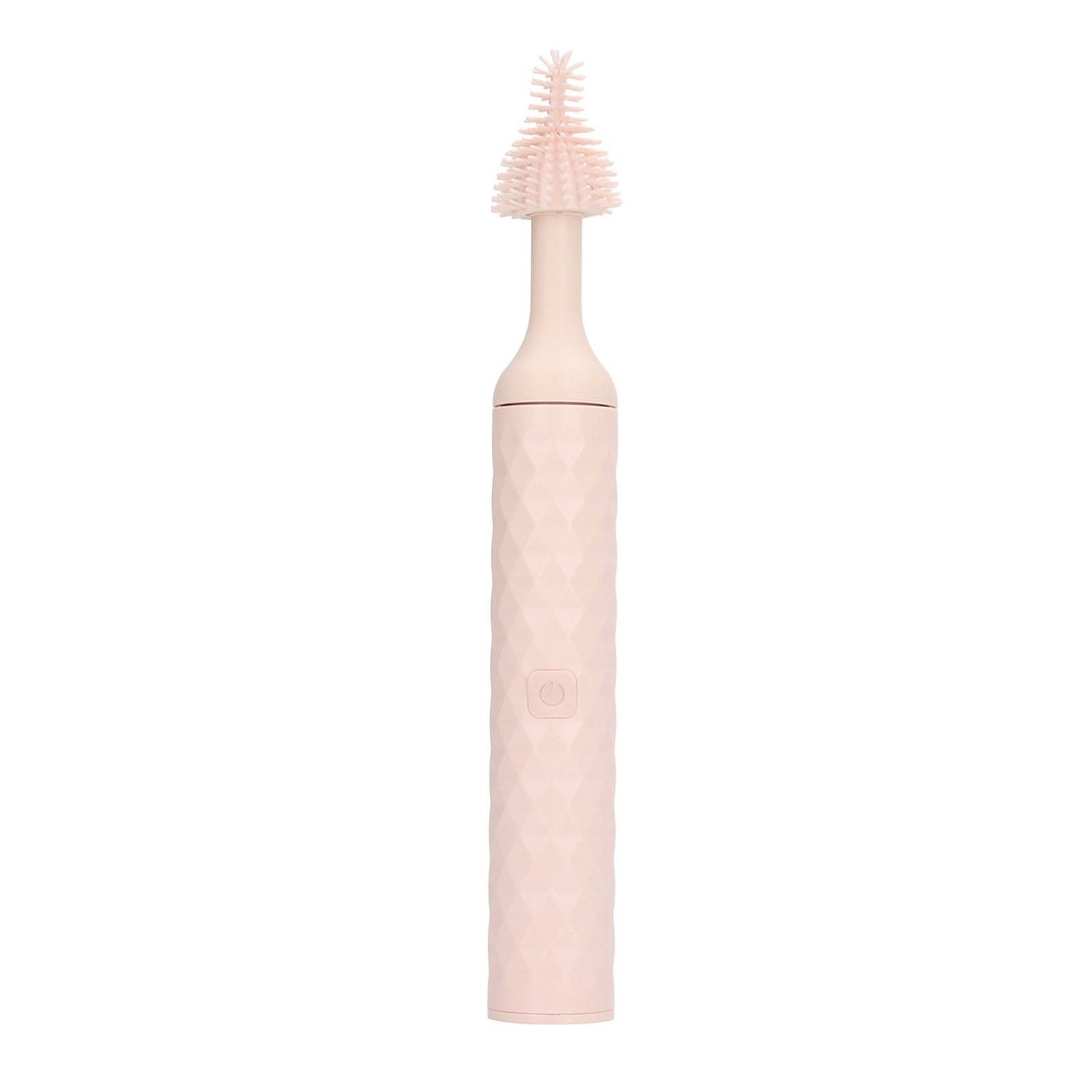 Babyflaschen-reinigungsbürste, Wasserdicht (ip65), Elektrisch, 2 Geschwindigkeitsstufen, Rotierende Silikonborsten, Silikon-strohhalmbürsten-set, Rosa