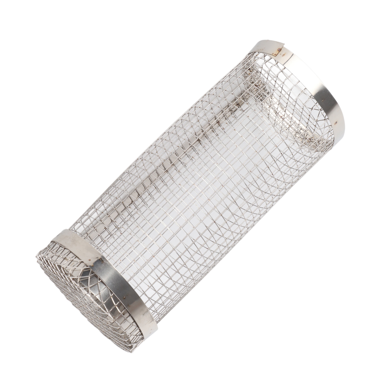 Grillkorb Aus Edelstahl Mit Rädern, Ideal Für Kindergrillabende Im Freien, 20 X 9 X 9 Cm.