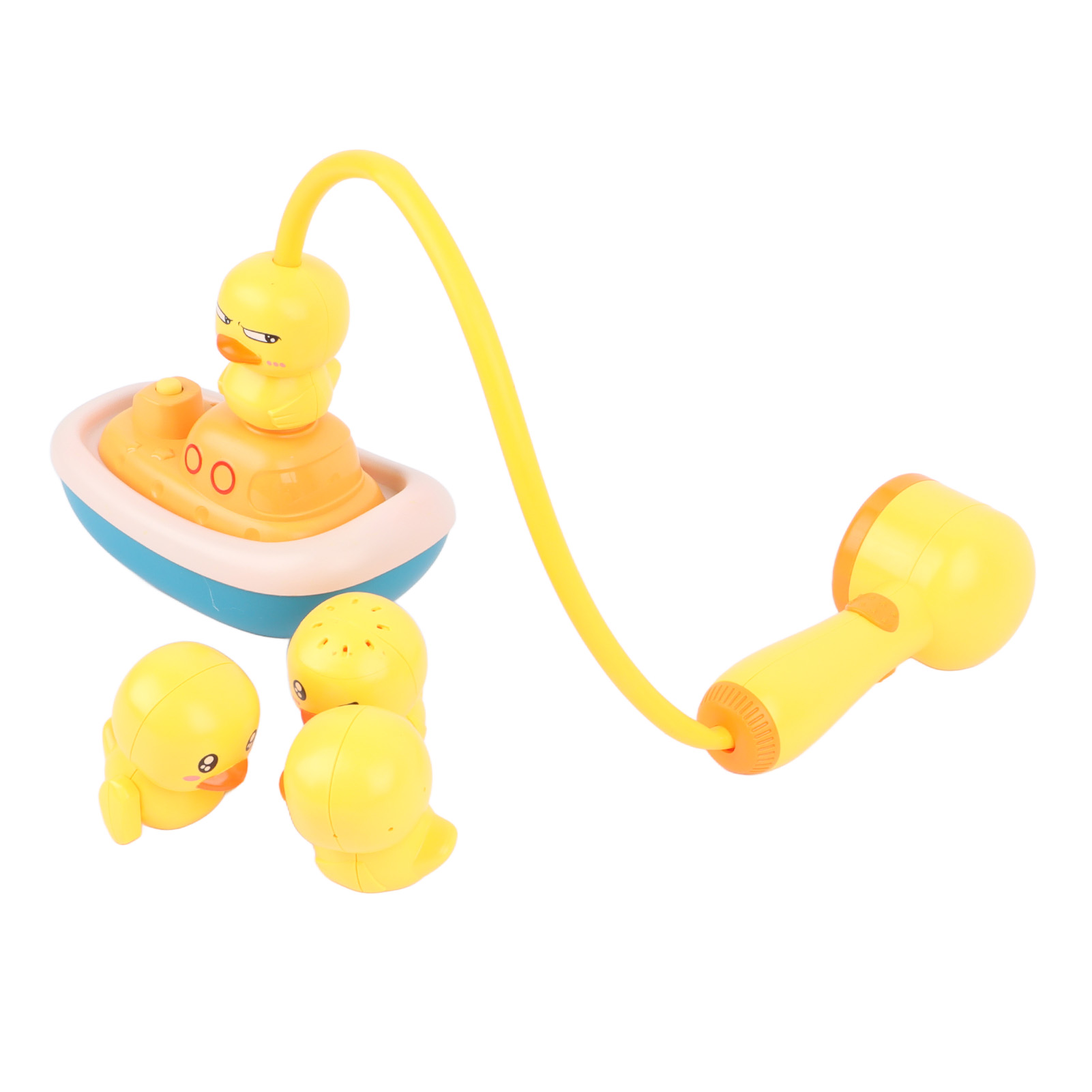 Baby-duschkopf Mit Saugnäpfen In Form Eines Niedlichen Gelben Entleins, Baby-badewannen-sprühpumpe, Gelbes Entlein