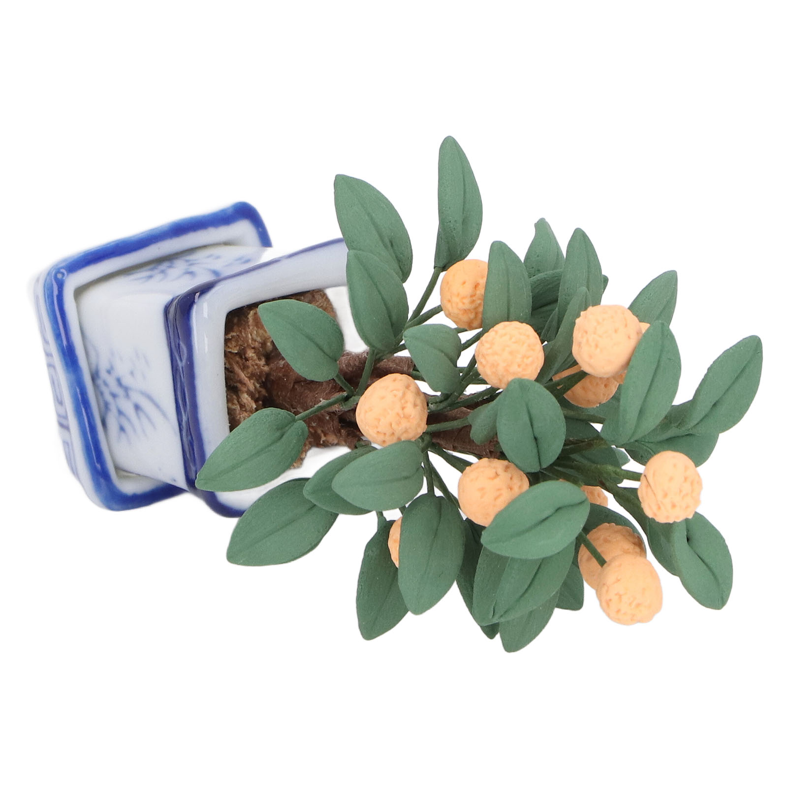 Miniatur-zitrusbaum Für Puppenhäuser, Maßstab 1:12, Filigran Und Realistisch, Ideal Als Fotorequisite.