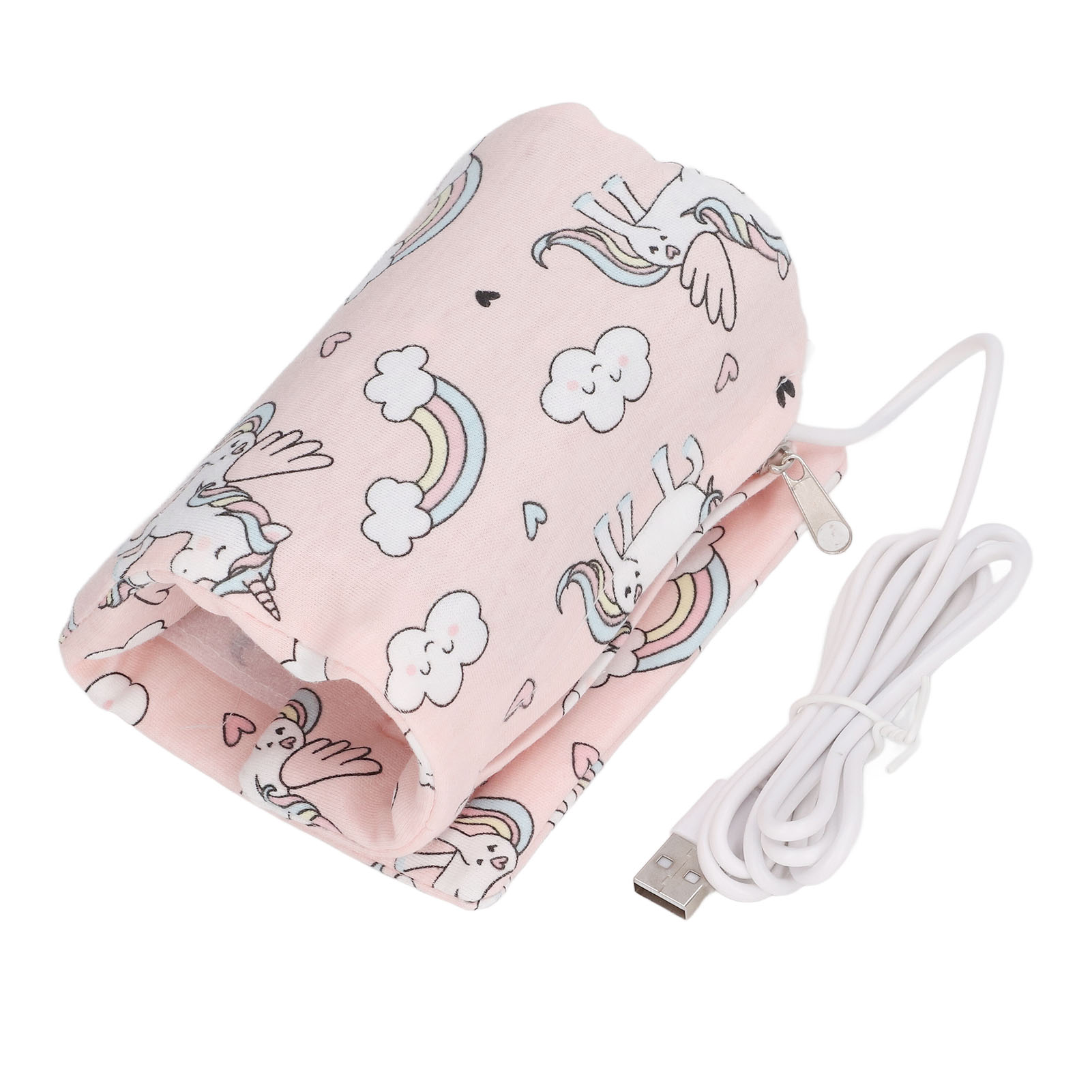 Usb-flaschenwärmertasche, Tragbare Und Abnehmbare Reisetasche Zur Aufbewahrung Von Akkus, Laptops, Autos Und Einhörnern.