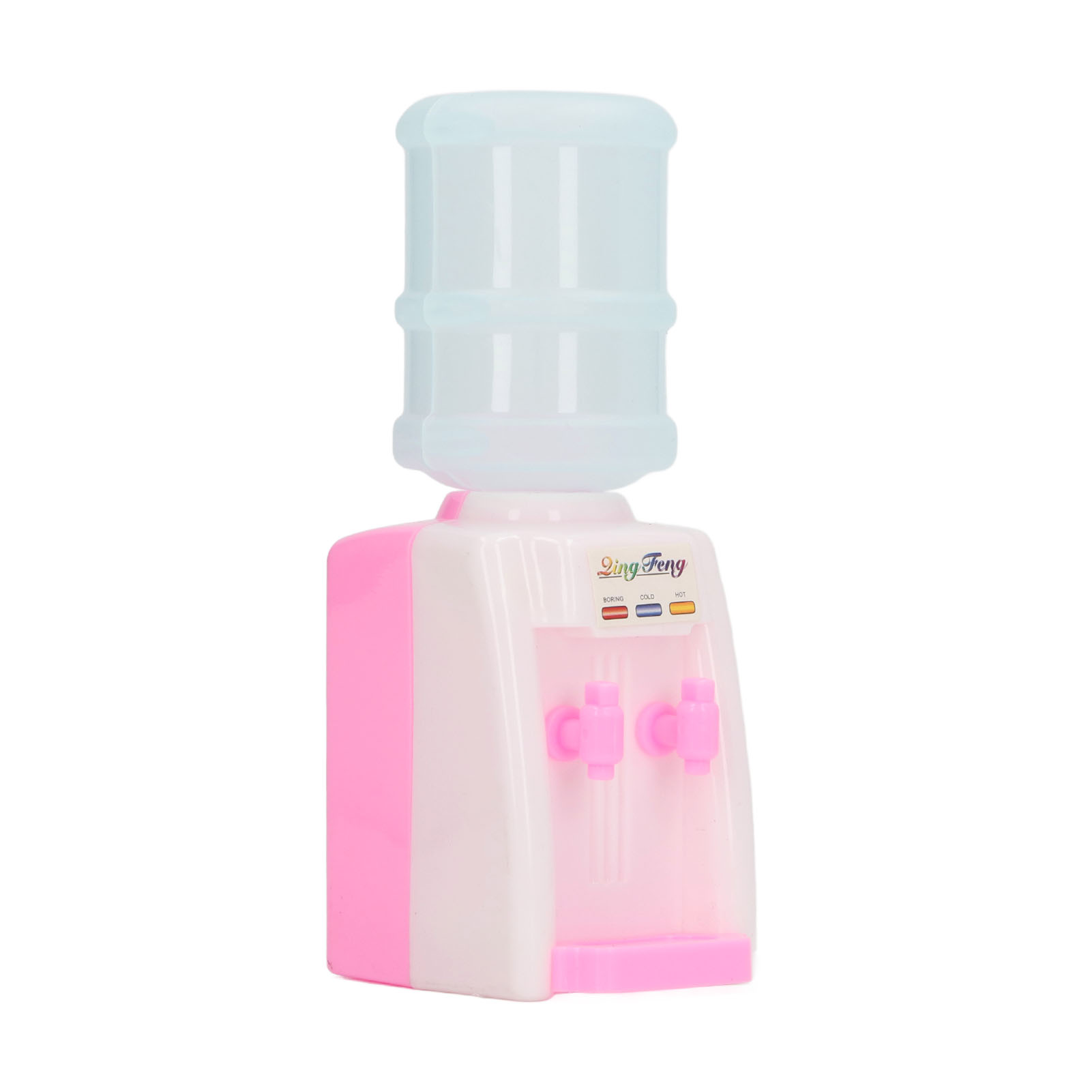 Miniatur-trinkbrunnen Für Puppenhäuser, Plastik-wasserbrunnen In Comicform, Modell Für Puppenhäuser Und Tortendekoration, Rosa.