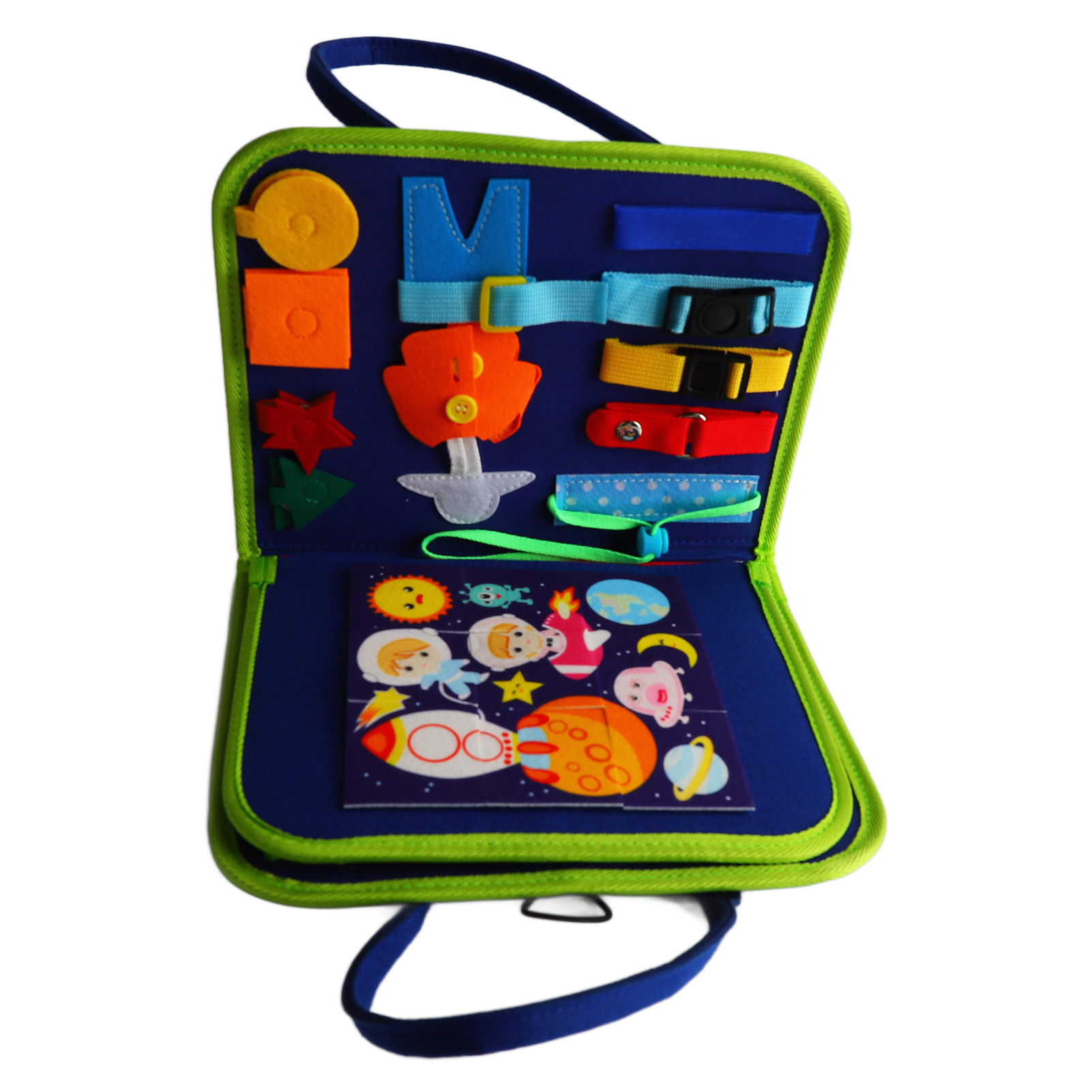 Filzspielmatte Für Verkleidungsspiele, Ein Pädagogisches Spielzeug Für Die Frühe Kindheit Mit Sensorischen Elementen Für Kleinkinder.