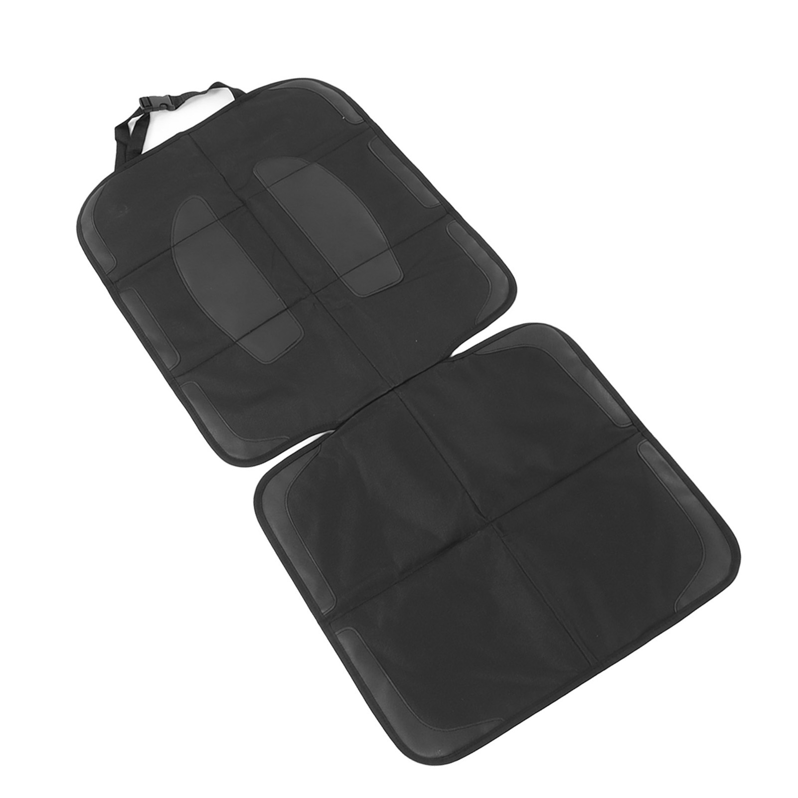 Schwarzer Autositzschutz: Komfortabler, Schützender Autositzbezug Mit Einer Tasche Zur Aufbewahrung Von Babys Und Haustieren.