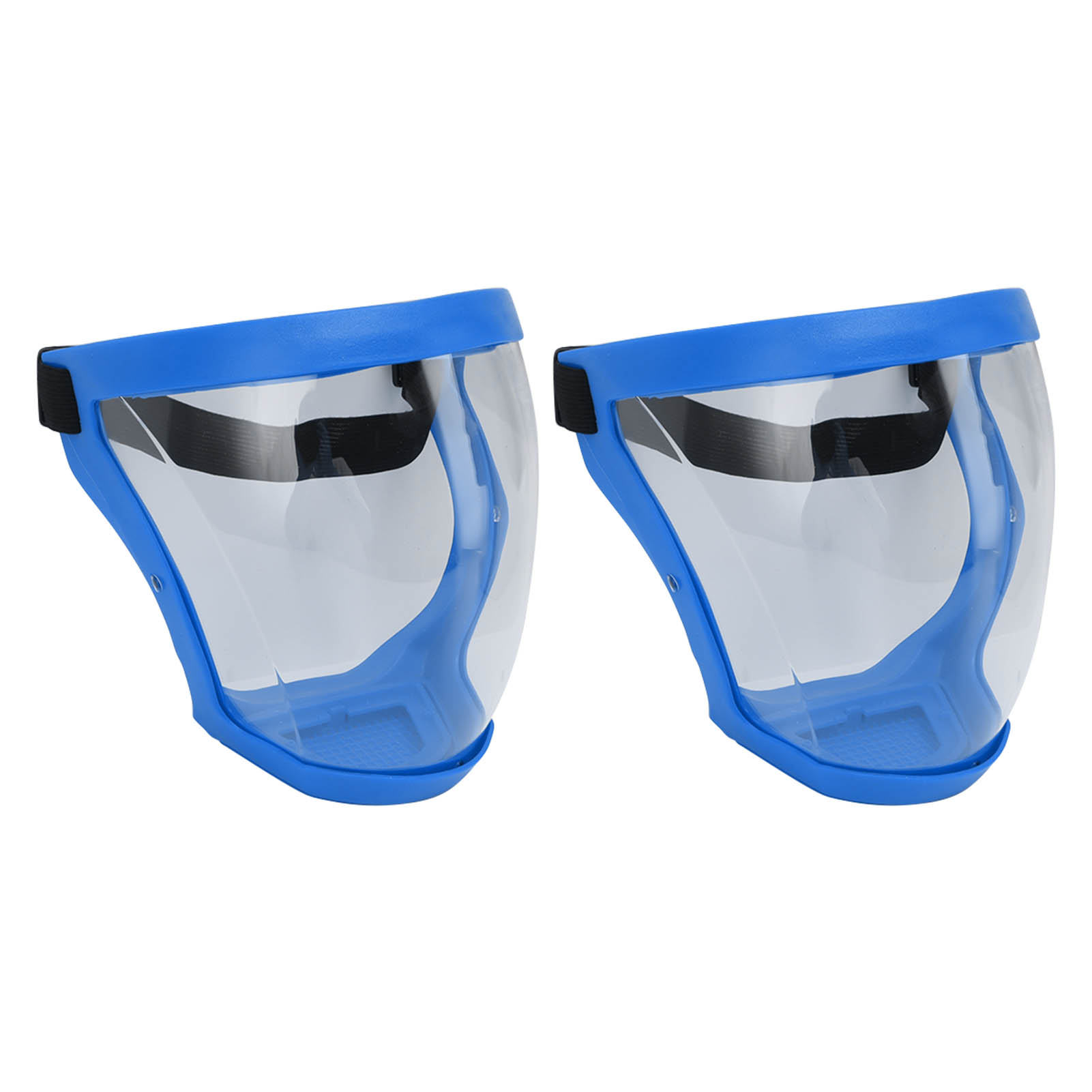Wiederverwendbare, Staubdichte Gesichtsmasken Mit Elastischem Sicherheitsband Und Filtern, Transparent, Bläulich-weiß, Für Erwachsene.