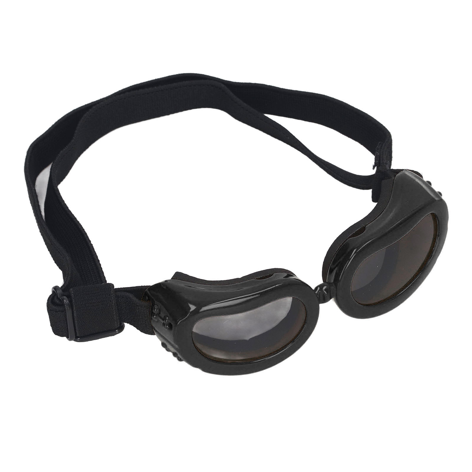 Schutzbrille Für Hunde Mit Uv-schutz, Verstellbaren Schultergurten, Winddicht, Weichem Rahmen, Schwarz.