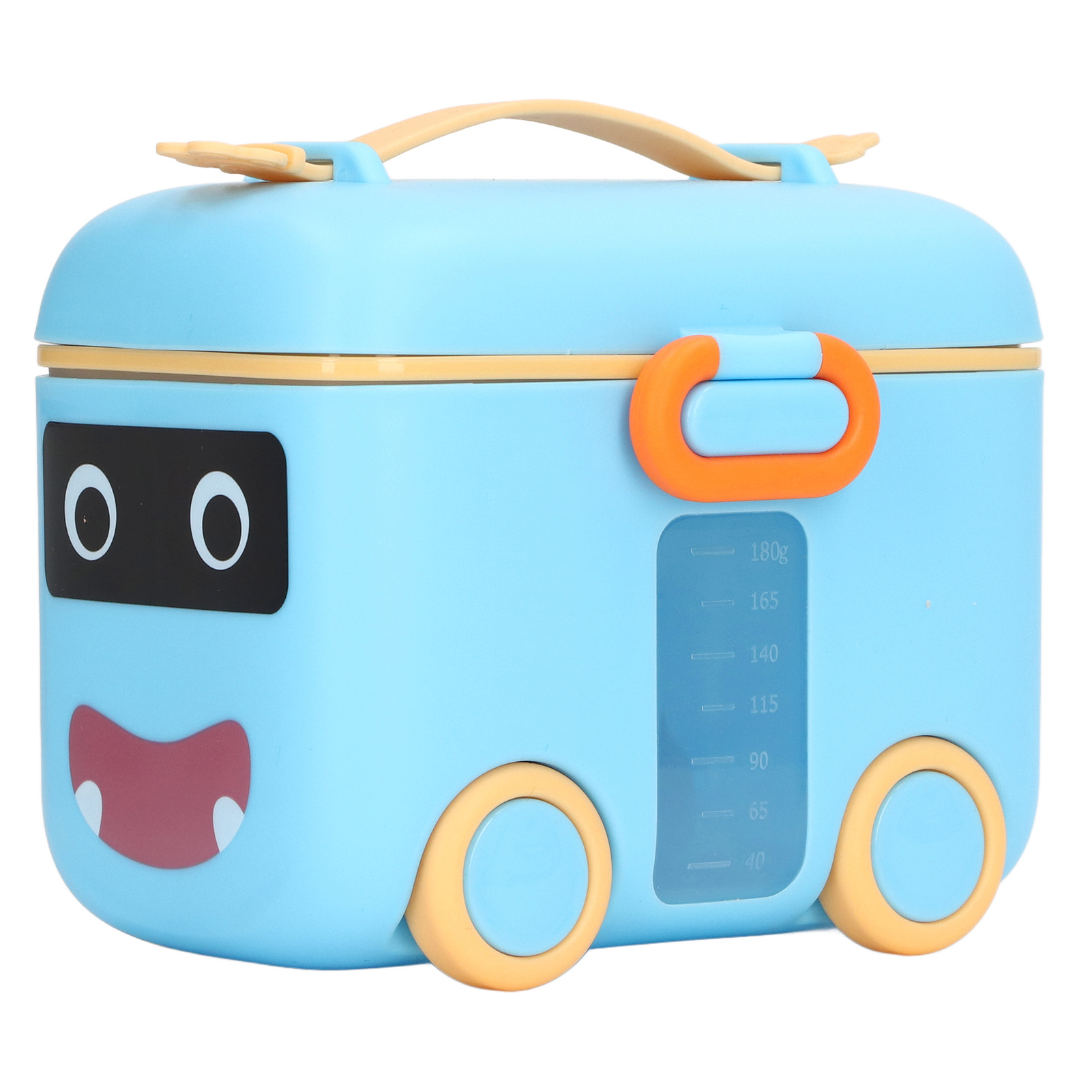 Reisegröße Für Babymilchpulver, Luftdichter Verschluss, Feuchtigkeitsbeständig, Tragbarer Milchpulverspender Mit Griff, Blau.