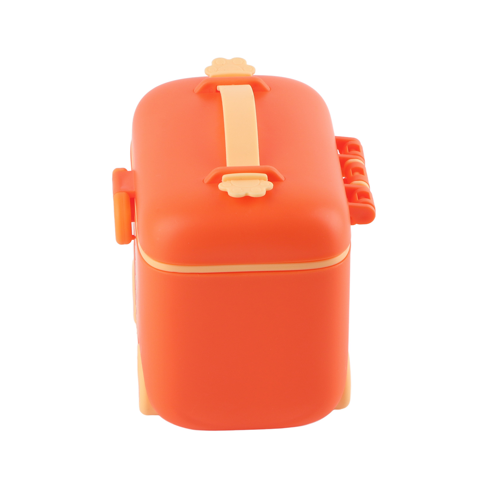 Reisegröße Für Babymilchpulver, Luftdichter Verschluss, Feuchtigkeitsbeständig, Tragbarer Spender Mit Griff, Rötlich-orange.