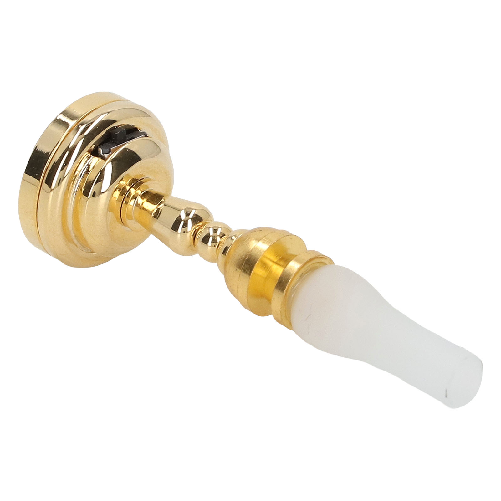 Puppenhaus-tischlampe, Maßstab 1:12, Aus Metall, Led, Realistische Retro-minilampe Mit Mattiertem Schirm Zur Dekoration.