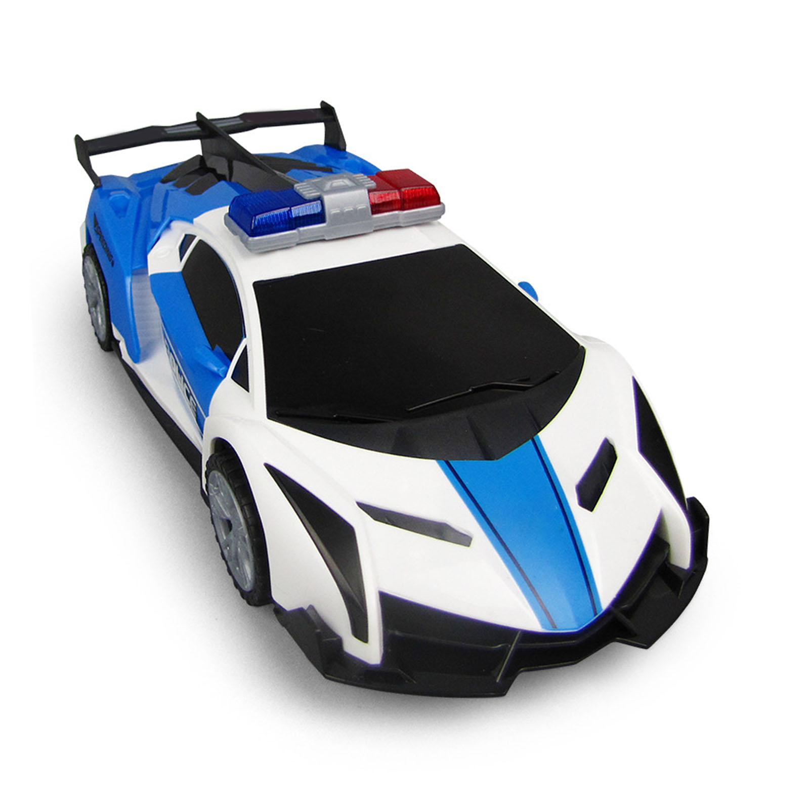 Polizeiauto Mit Bunten Lichtern Und Geräuschen, 360°-drehung, Driftfunktion, Elektrisches Polizeifahrzeug, Doppelt Zu Öffnende Türen, Spielzeugauto Für Kinder.