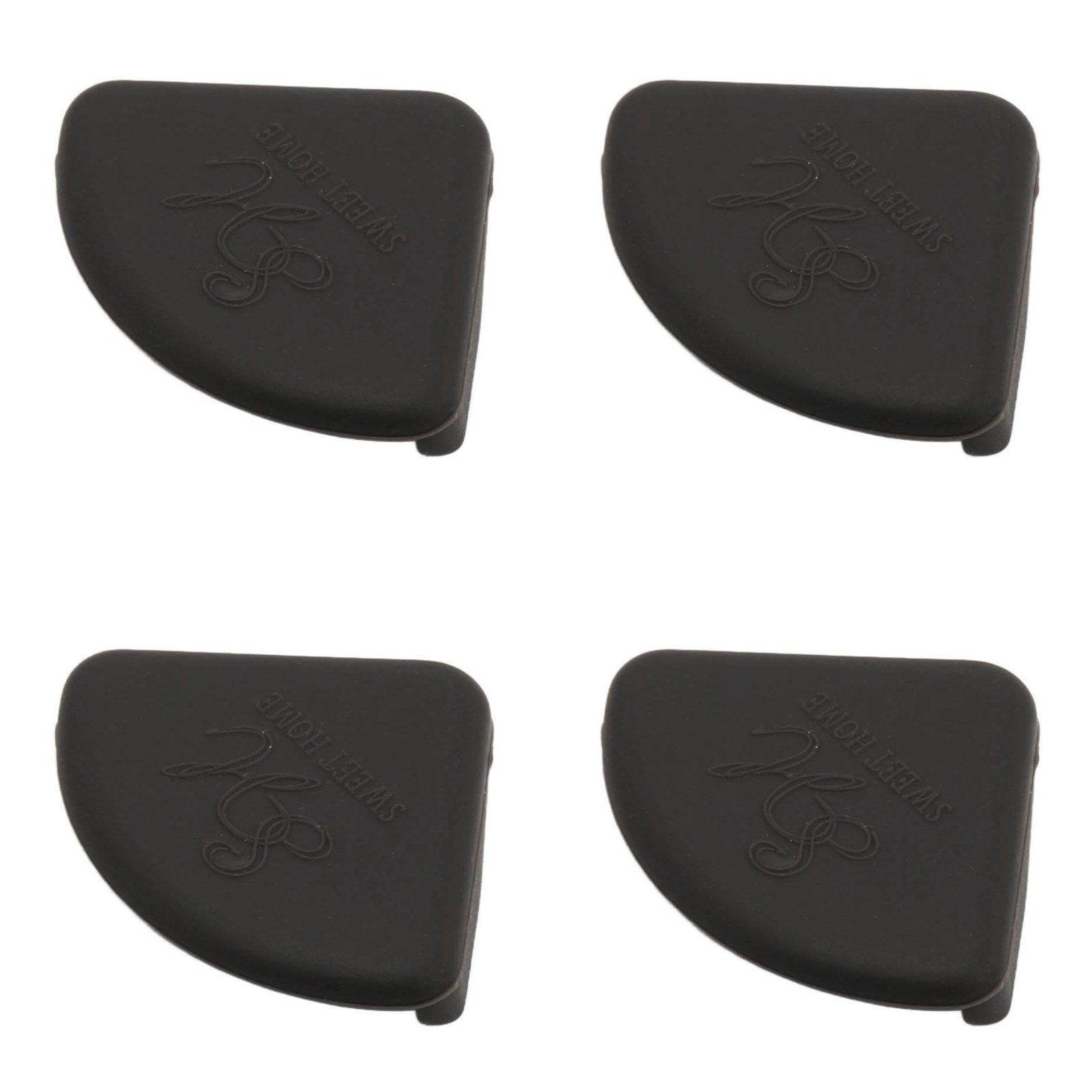 Set Mit 30 Weichen, Sicheren Und Dünnen Silikonkantenschonern, Ideal Für Kinder Und Babys. Farbe: Schwarz.